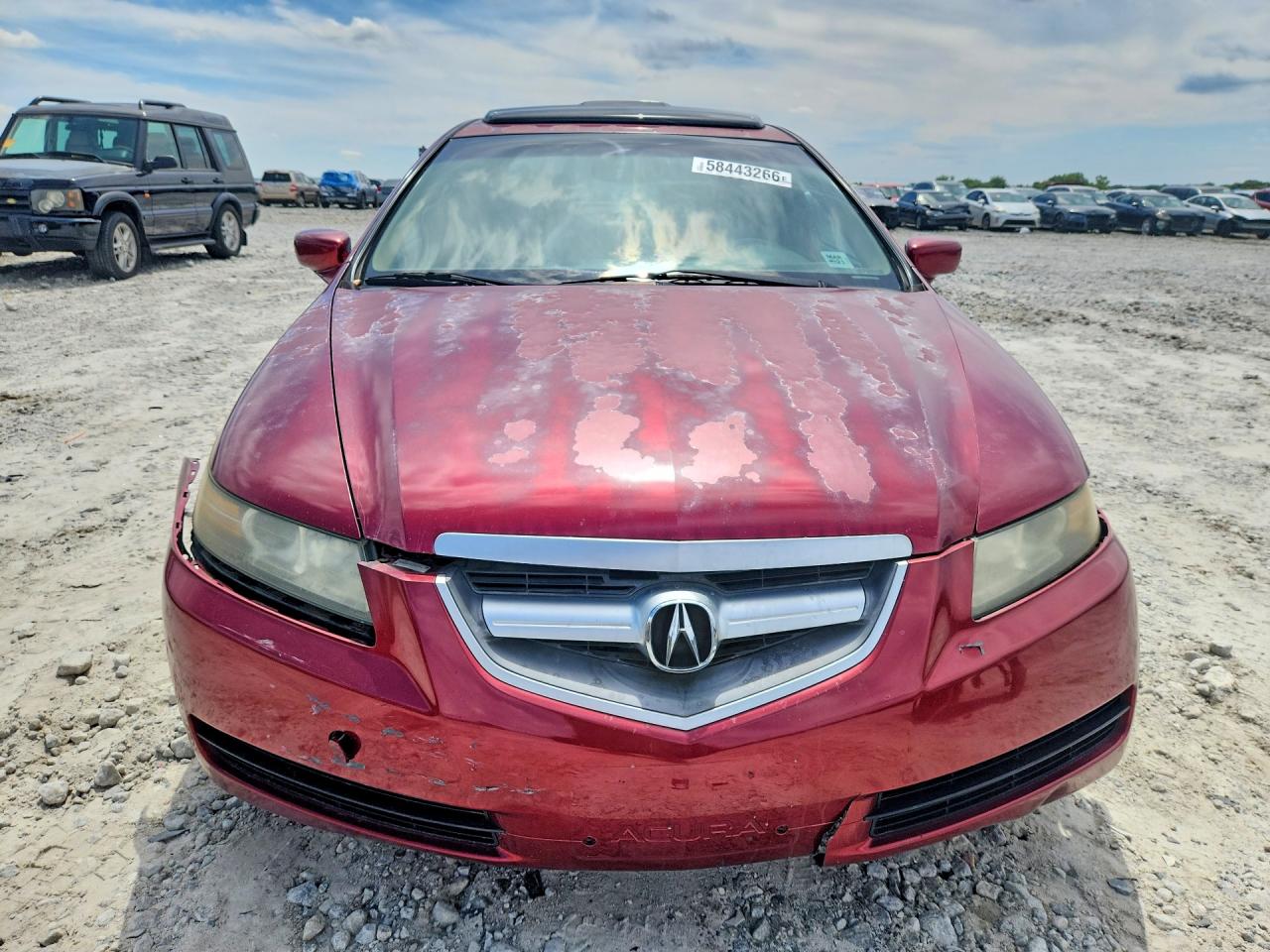 2005 Acura Tl Red vin: 19UUA66295A022771