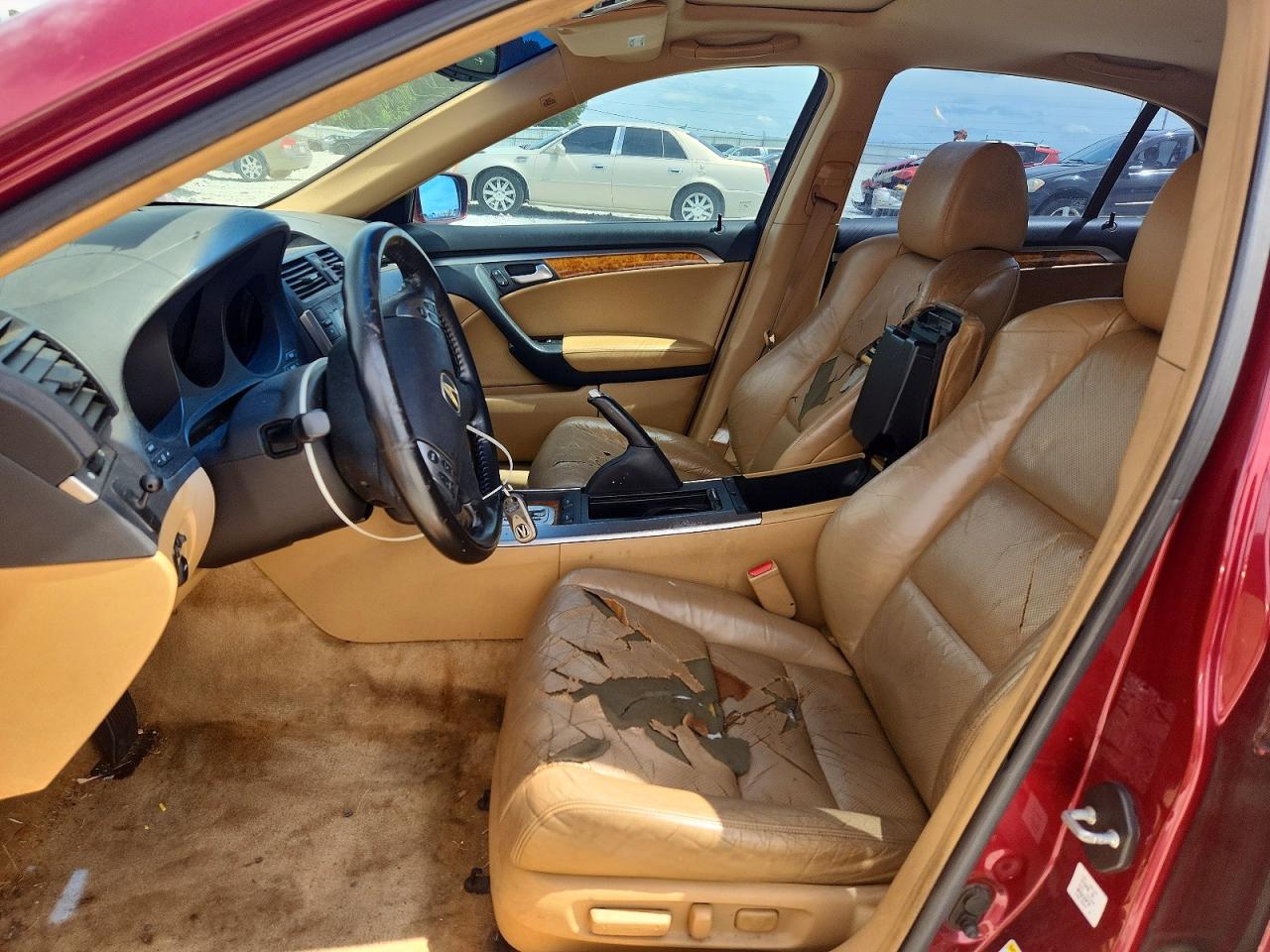 2005 Acura Tl Red vin: 19UUA66295A022771