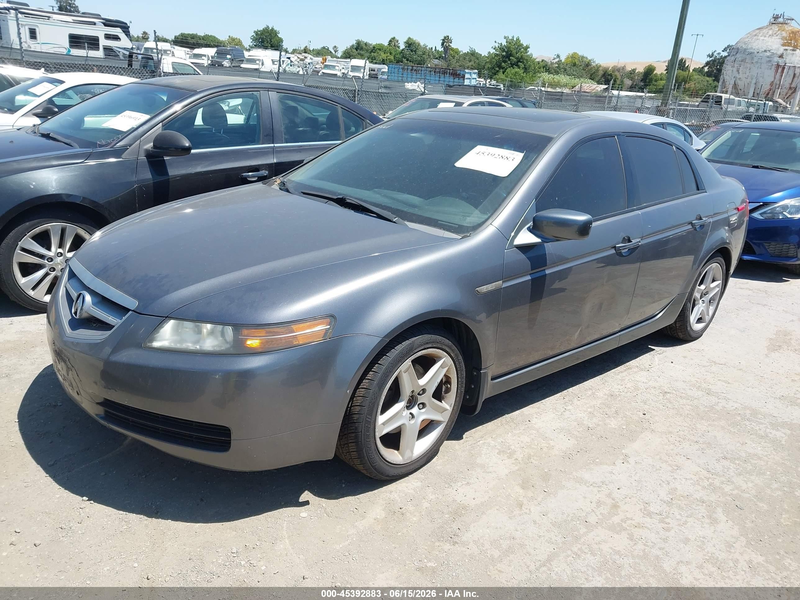 2006 Acura Tl   Gray vin: 19UUA66296A039796