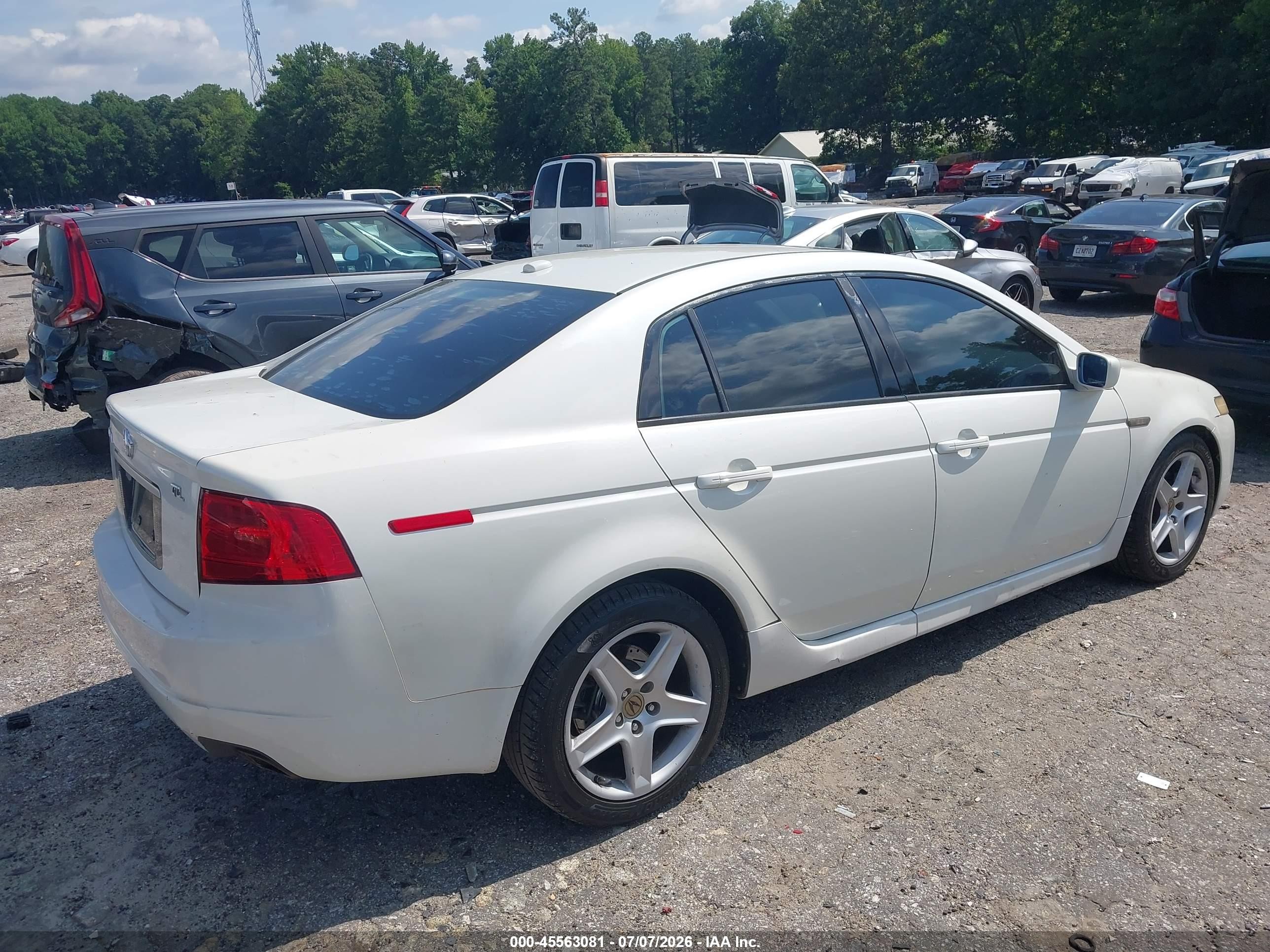 2006 Acura Tl   Белый vin: 19UUA66296A057246