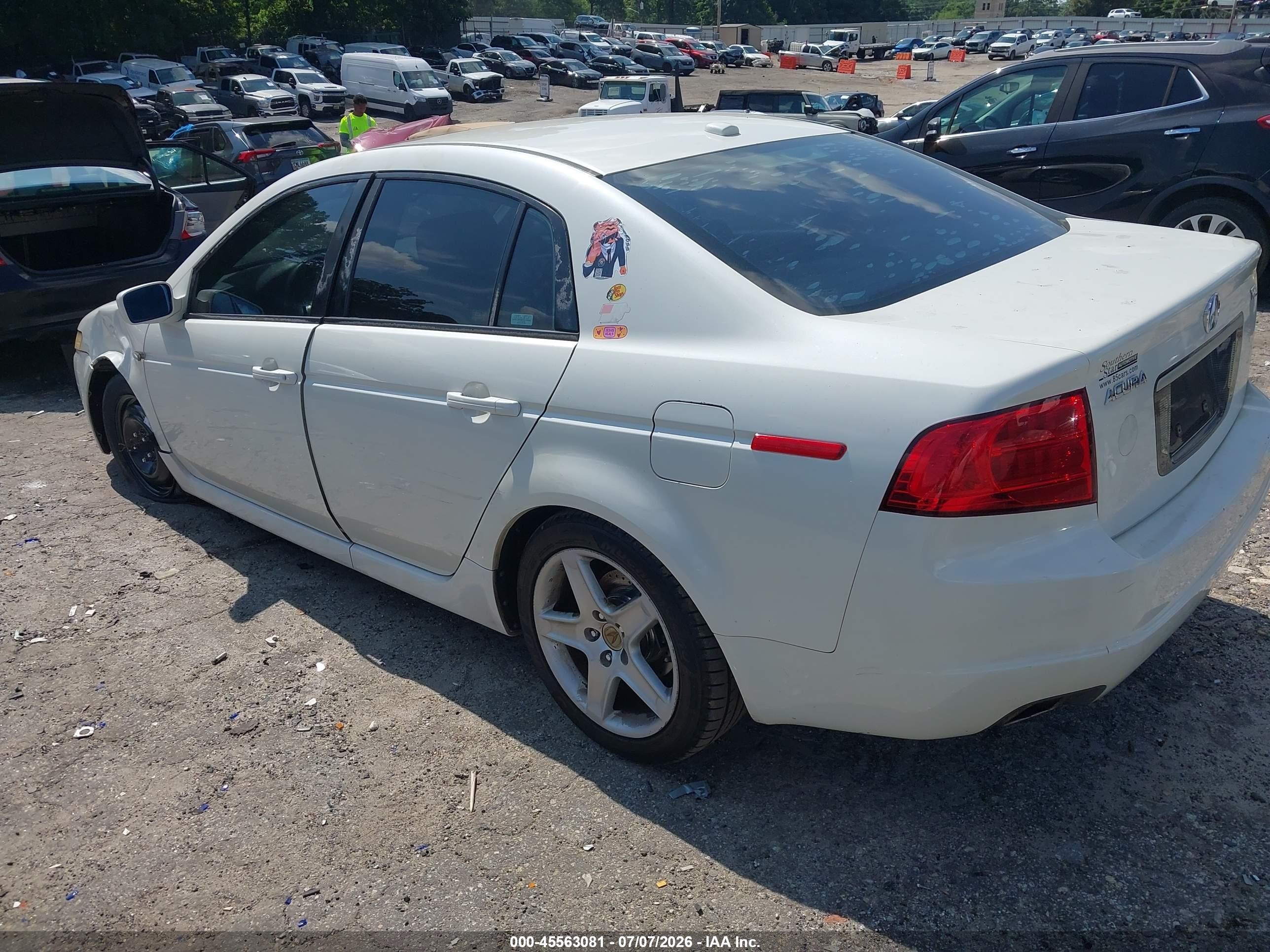 2006 Acura Tl   Белый vin: 19UUA66296A057246