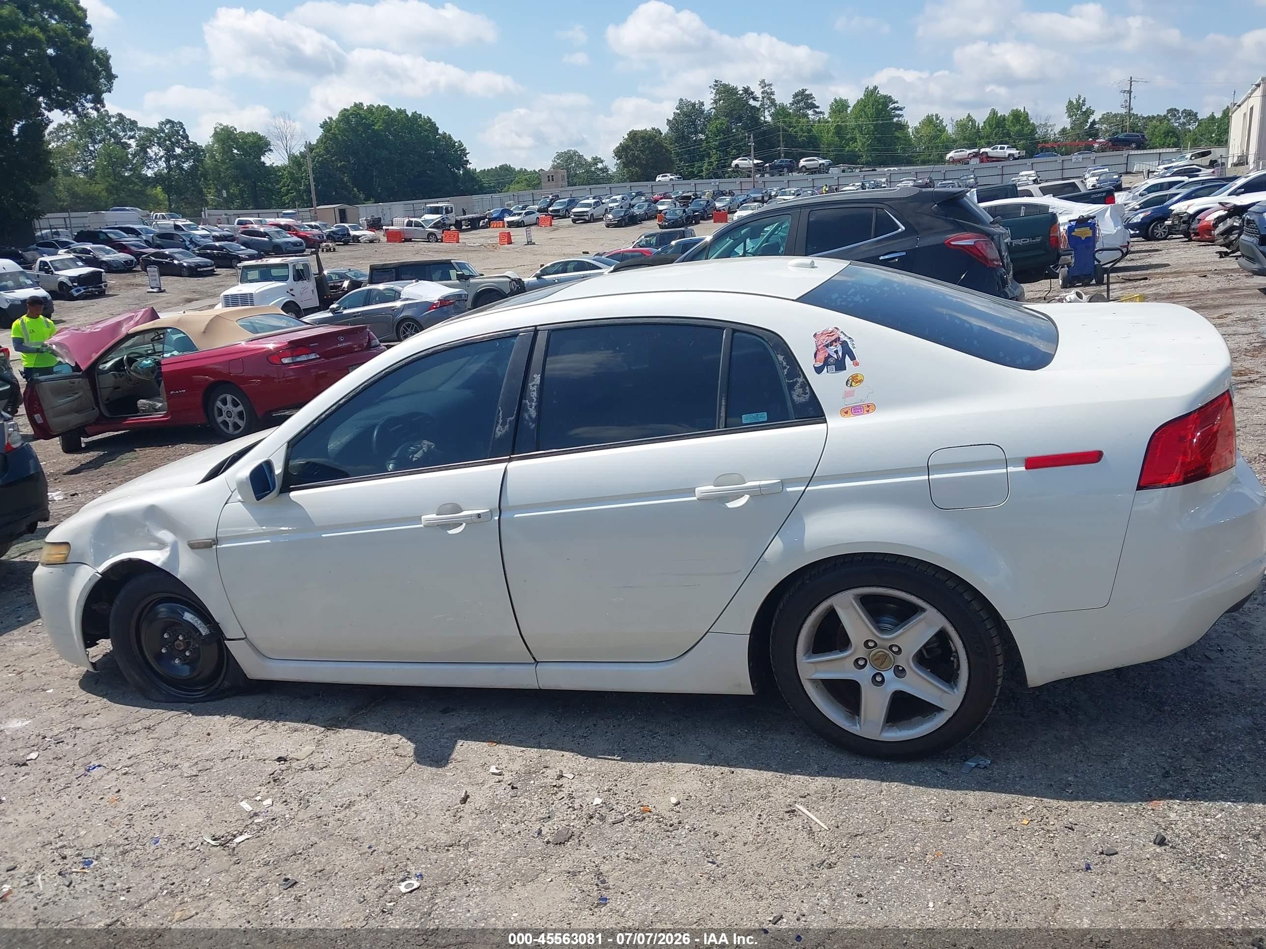 2006 Acura Tl   Белый vin: 19UUA66296A057246