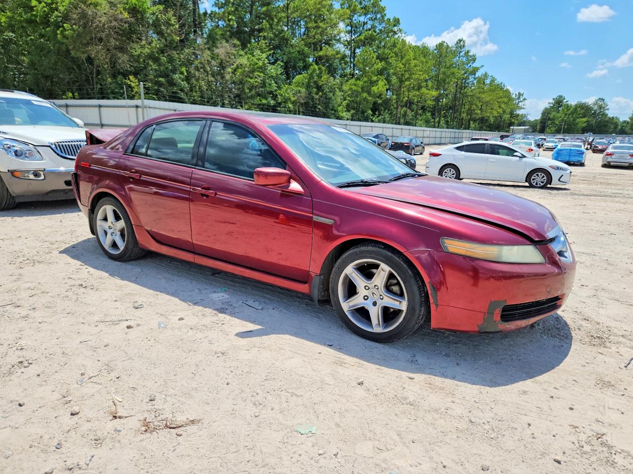 2006 Acura 3.2tl Burgundy vin: 19UUA66296A071602