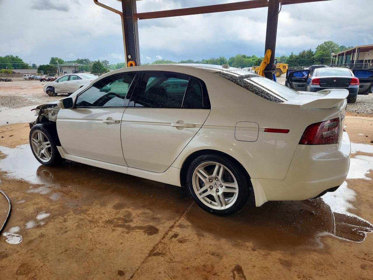 2007 Acura Tl White vin: 19UUA66297A028217
