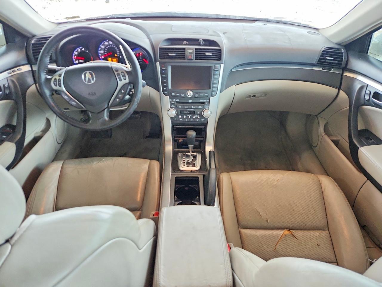 2007 Acura Tl White vin: 19UUA66297A028217