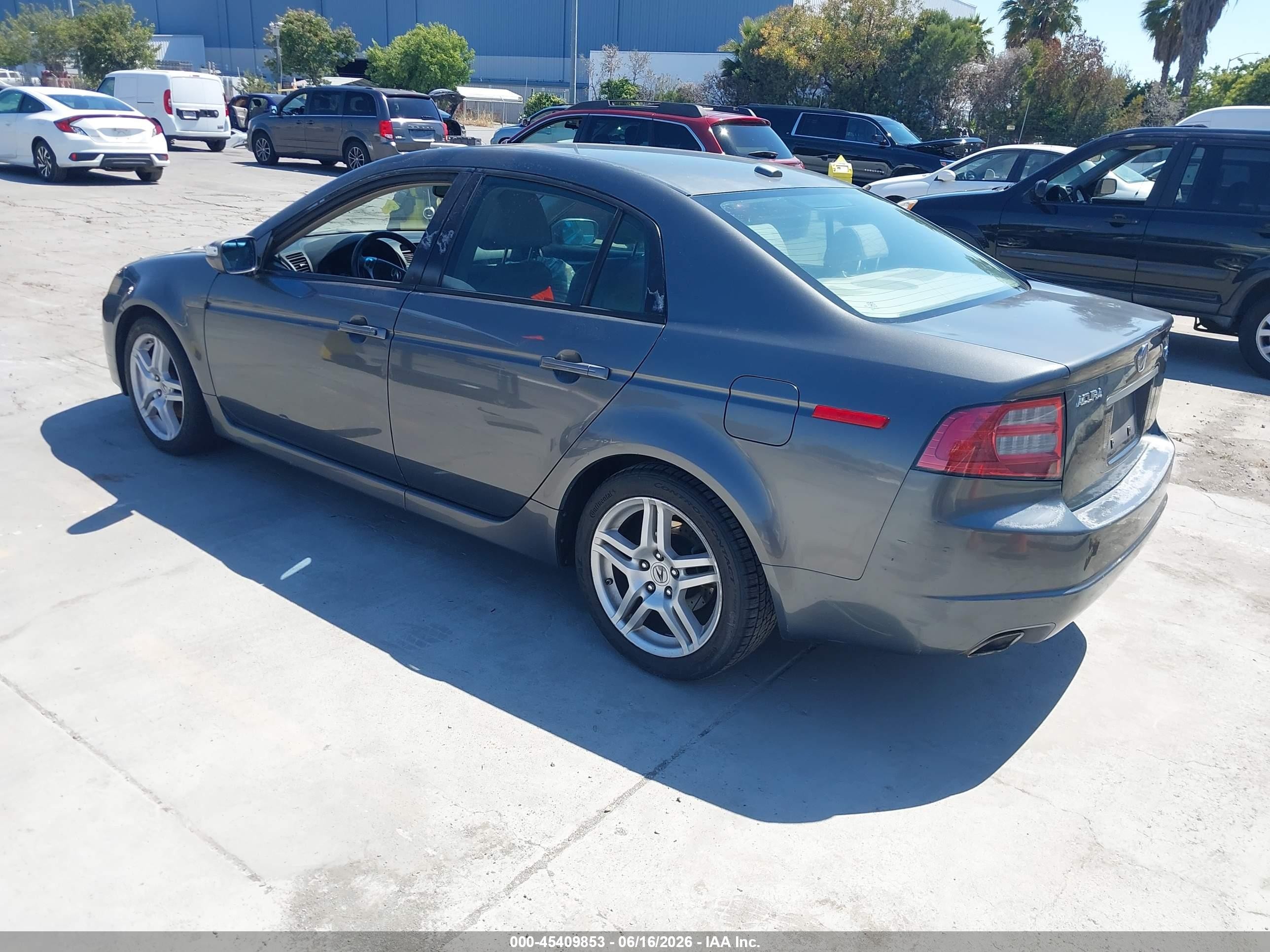 2008 Acura Tl 3.2 Gray vin: 19UUA66298A001925