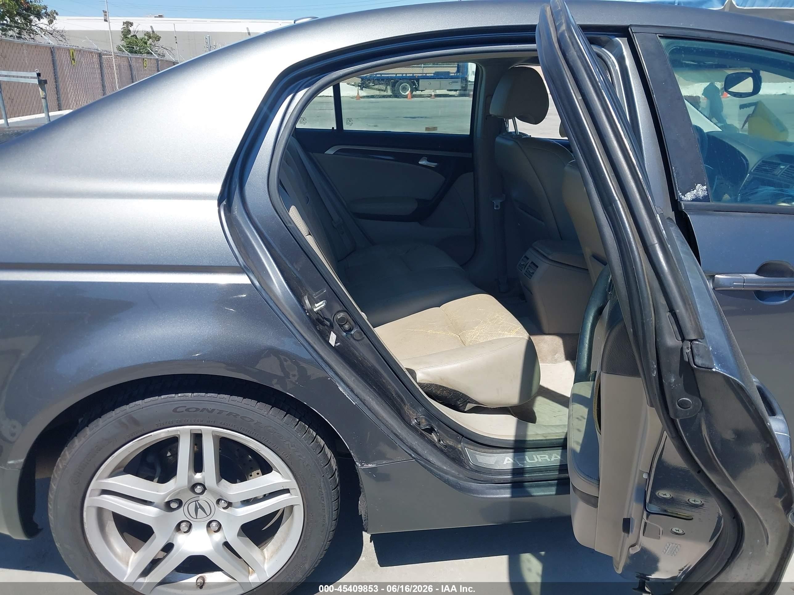 2008 Acura Tl 3.2 Gray vin: 19UUA66298A001925