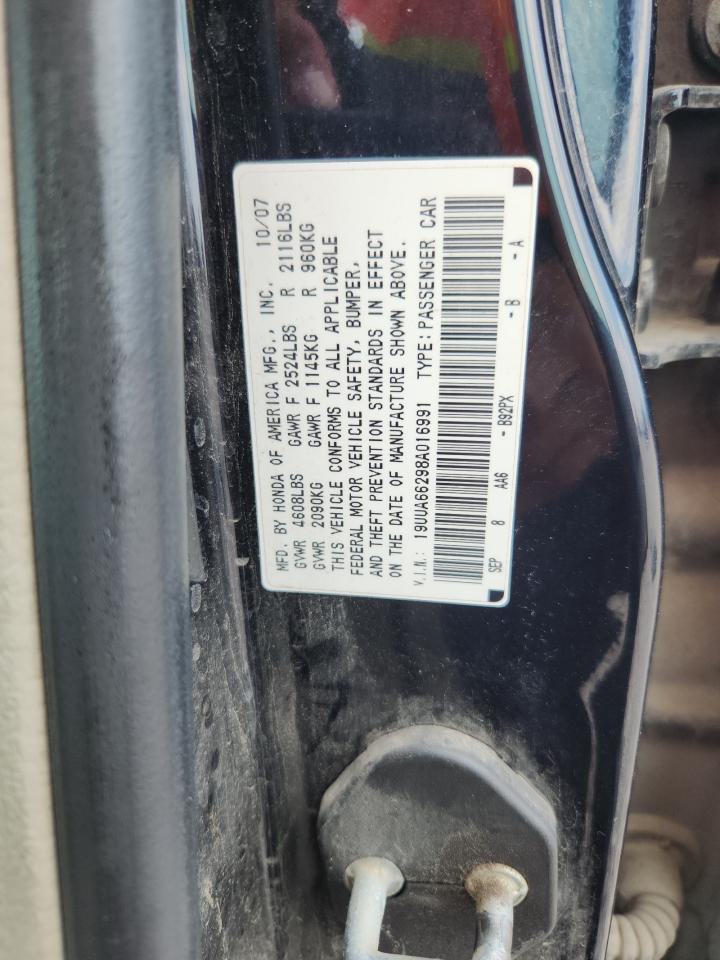 2008 Acura Tl Синий vin: 19UUA66298A016991