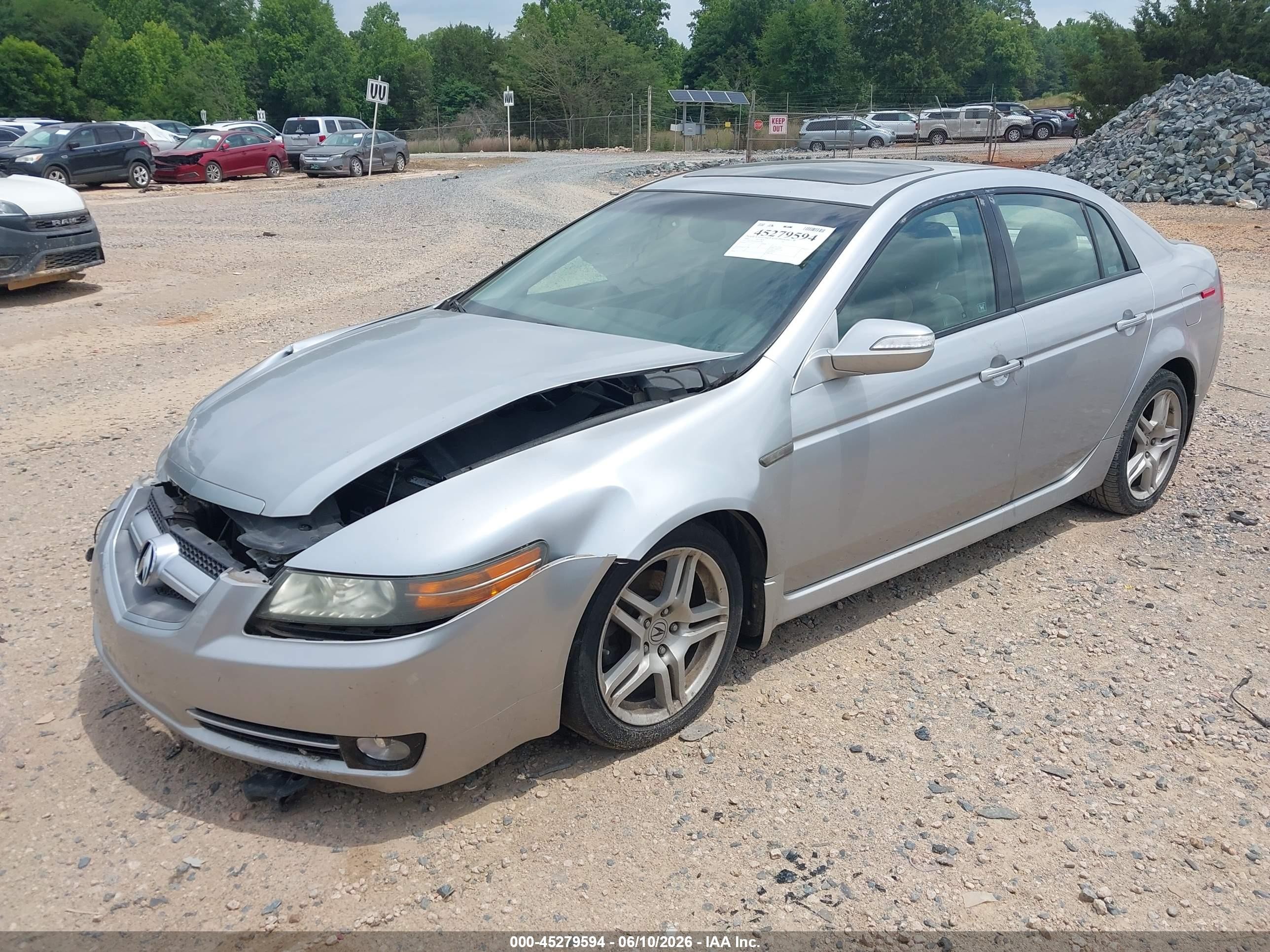 2008 Acura Tl 3.2 Silver vin: 19UUA66298A040188