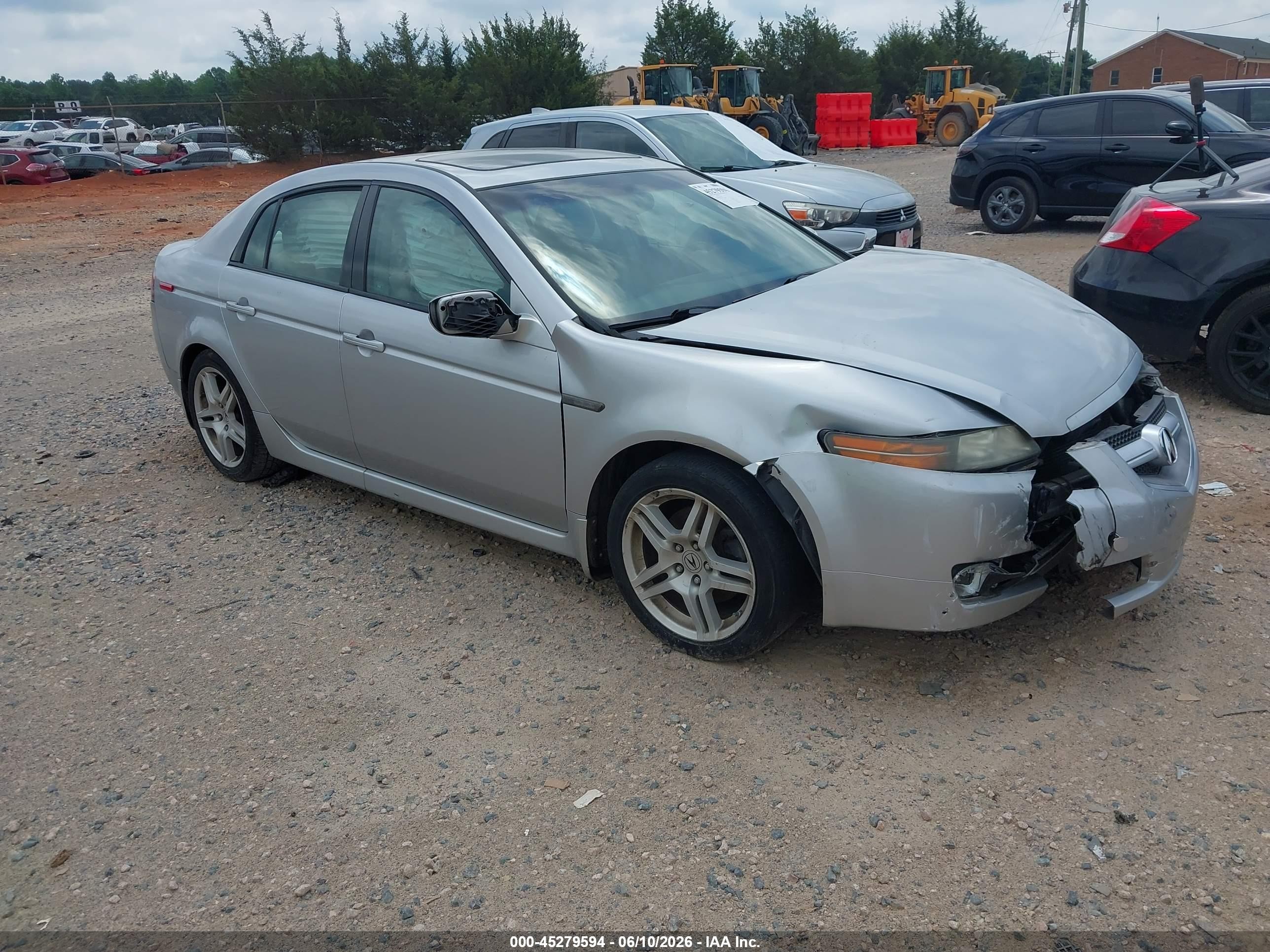 2008 Acura Tl 3.2 Silver vin: 19UUA66298A040188