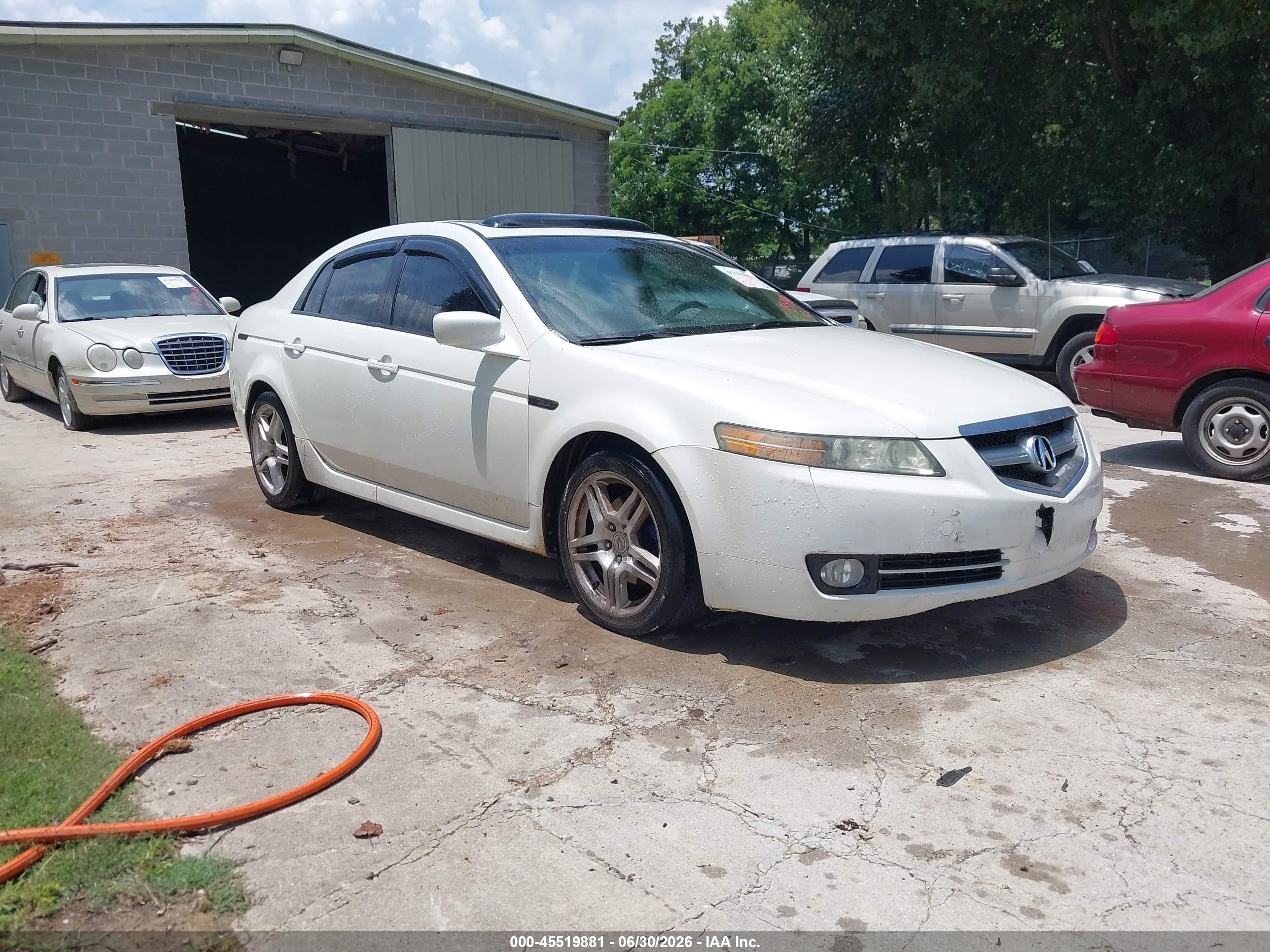 2008 Acura Tl 3.2 White vin: 19UUA66298A041275