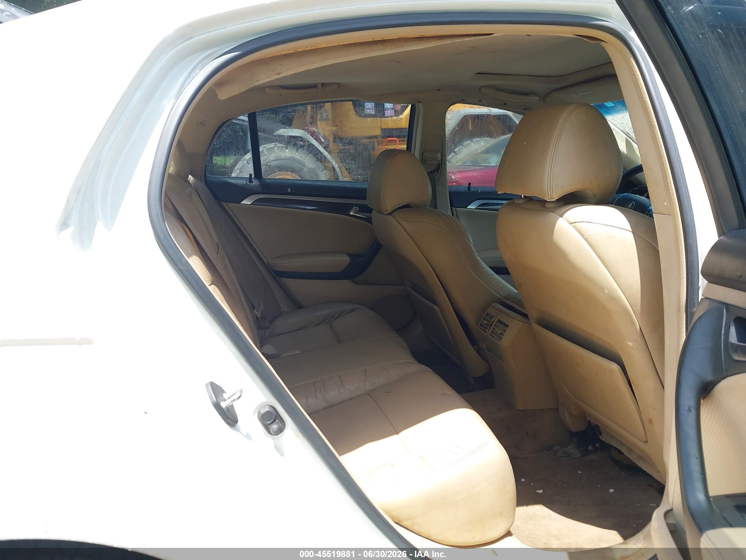 2008 Acura Tl 3.2 White vin: 19UUA66298A041275