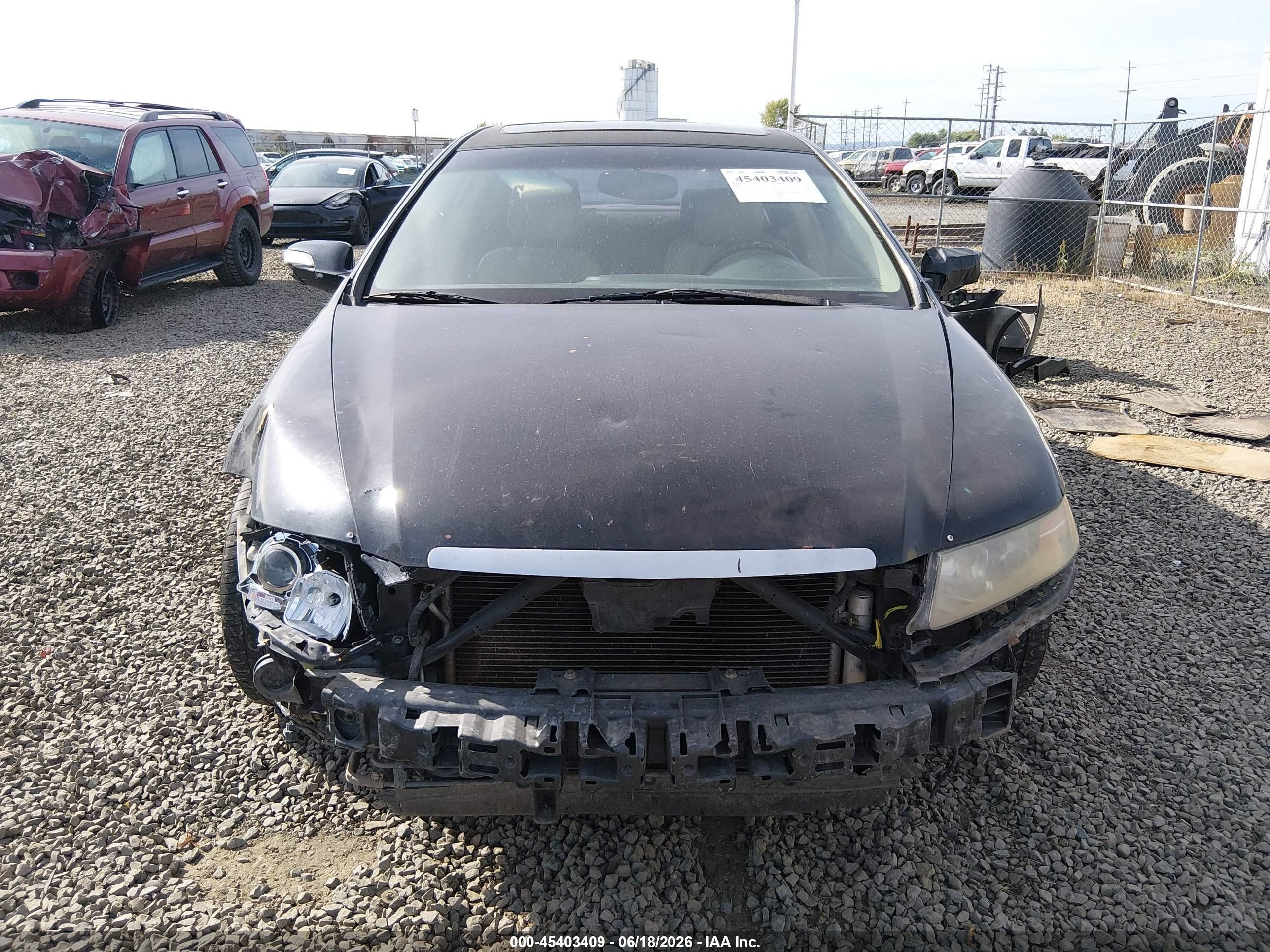 2008 Acura Tl 3.2 Black vin: 19UUA66298A052518