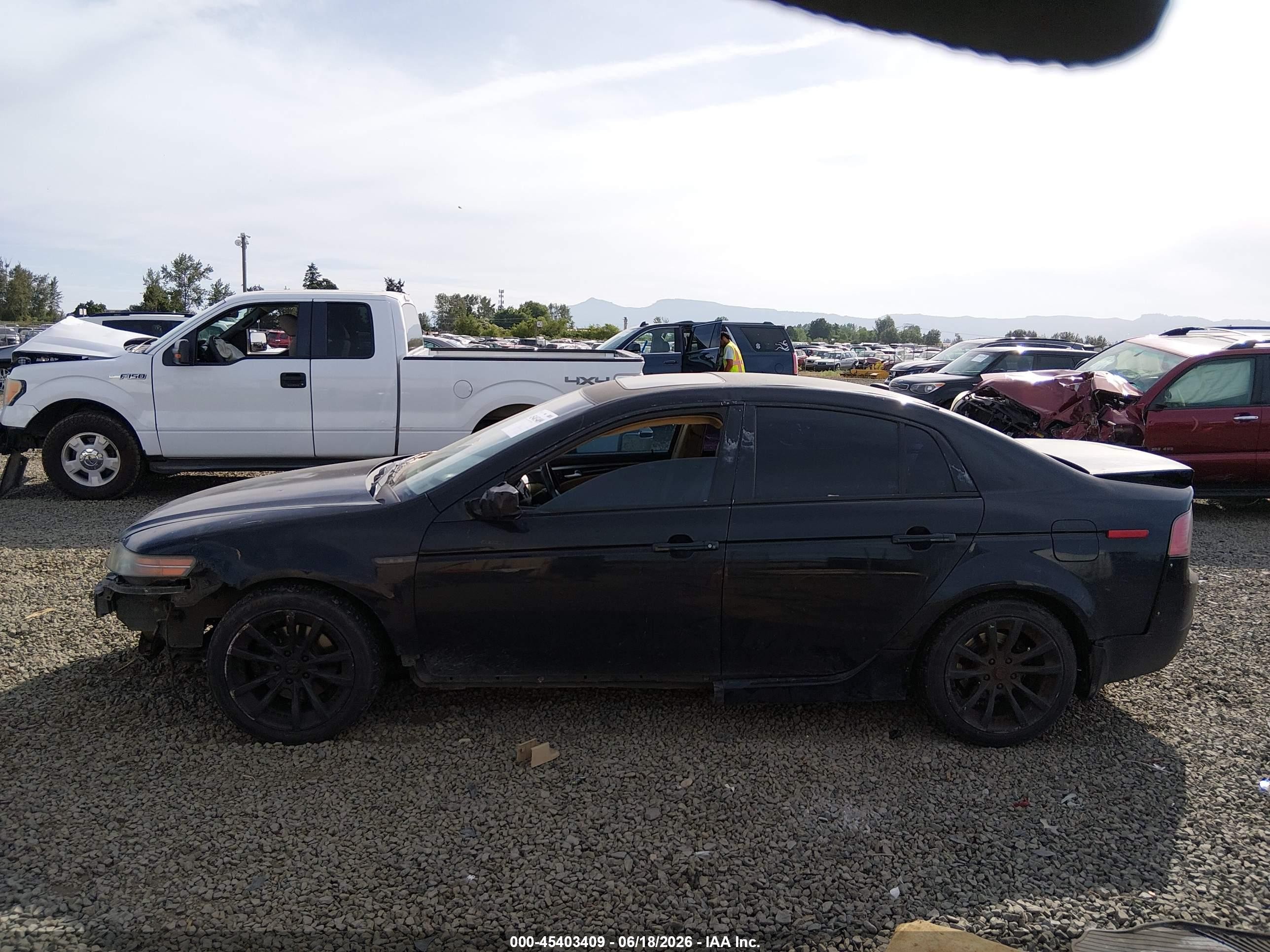 2008 Acura Tl 3.2 Black vin: 19UUA66298A052518