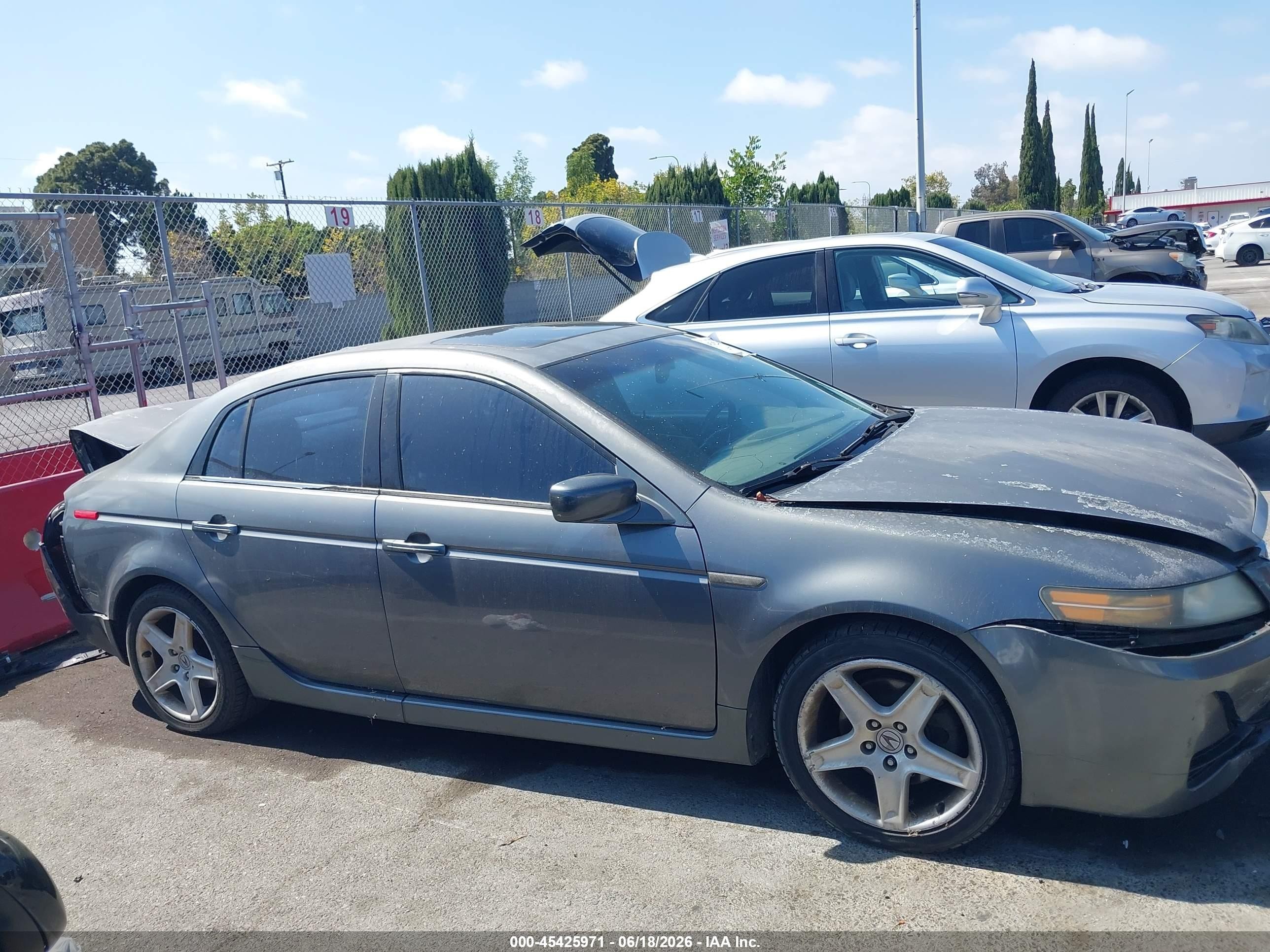 2004 Acura Tl   Gray vin: 19UUA662X4A034765
