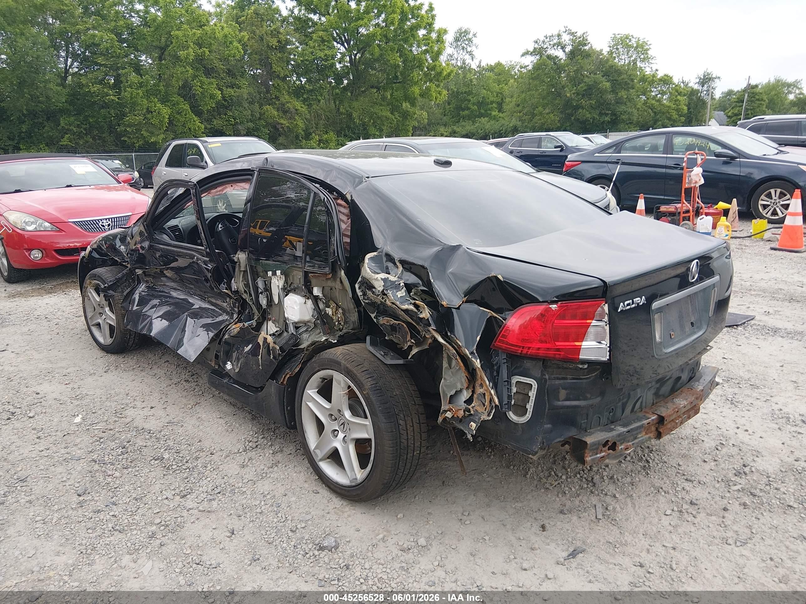 2004 Acura Tl   Black vin: 19UUA662X4A037553