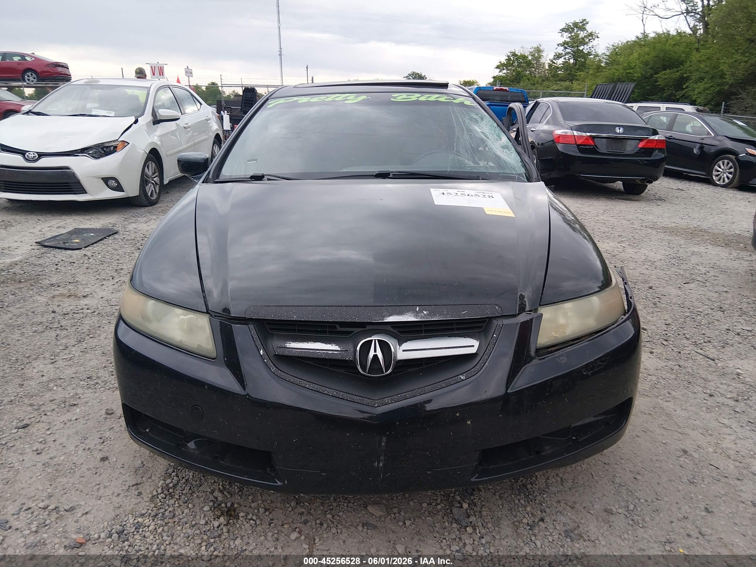 2004 Acura Tl   Black vin: 19UUA662X4A037553