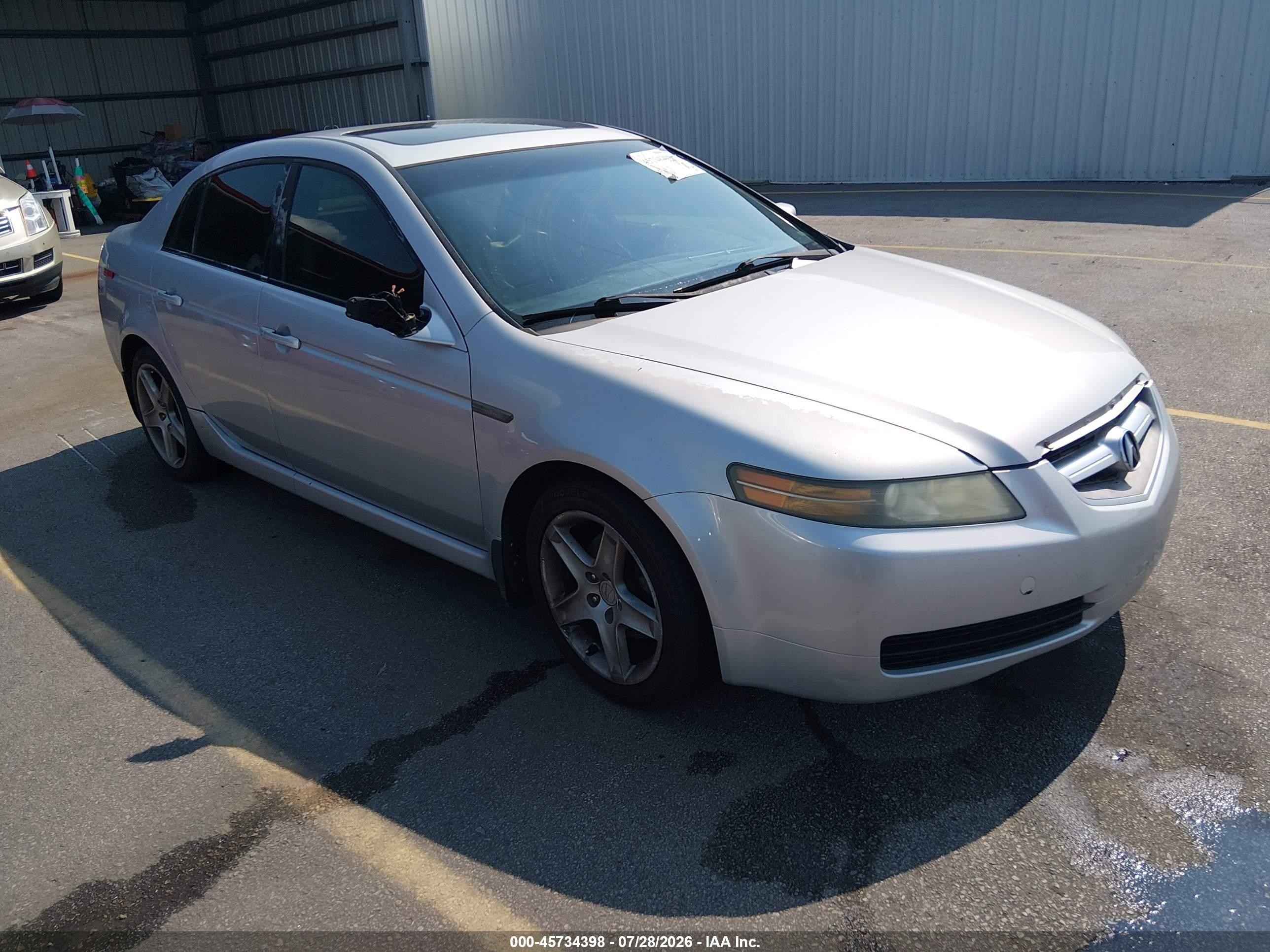 2004 Acura Tl Base W/nav System (a5) Silver vin: 19UUA662X4A039495