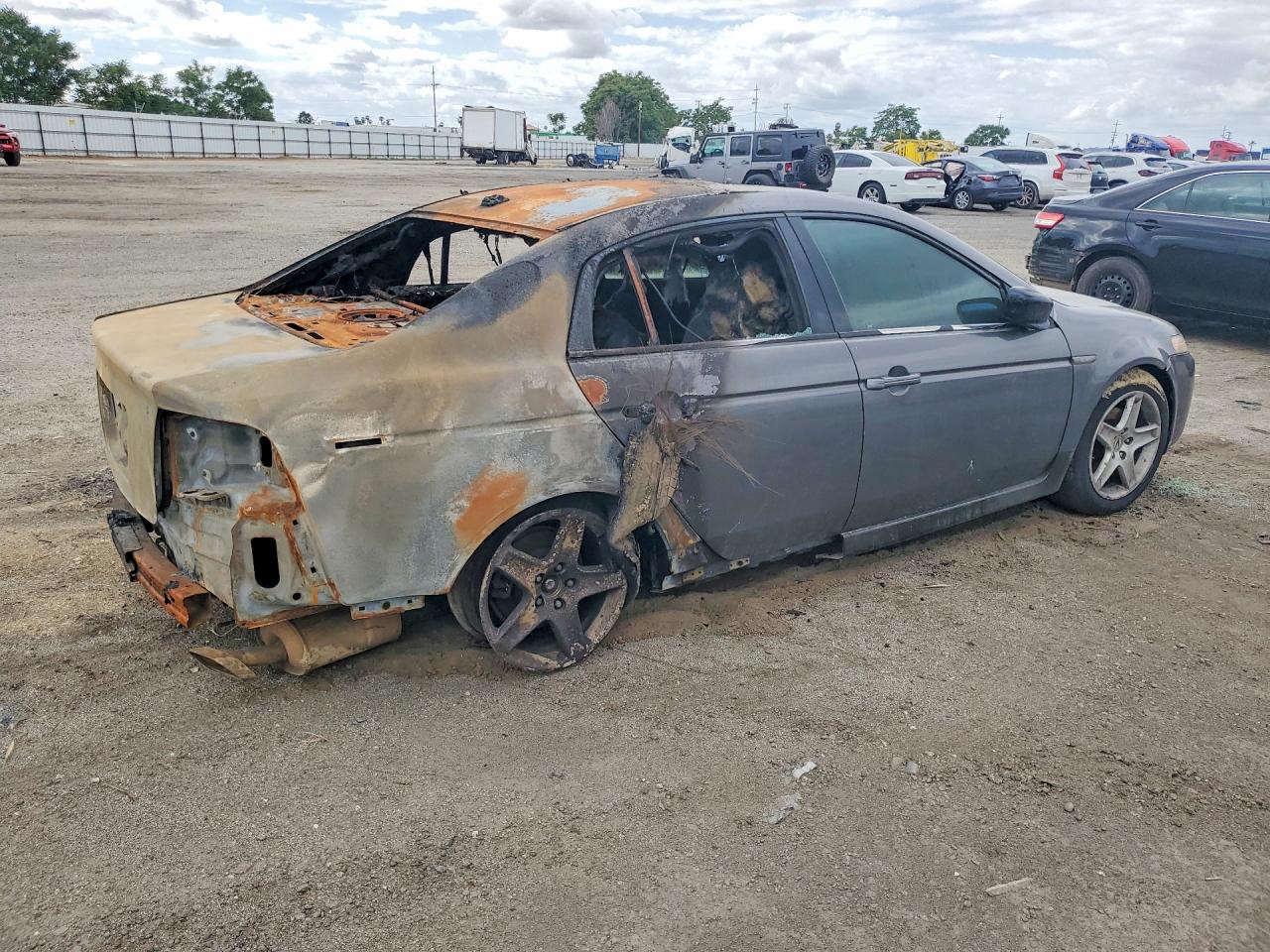 2004 Acura Tl Gray vin: 19UUA662X4A042123