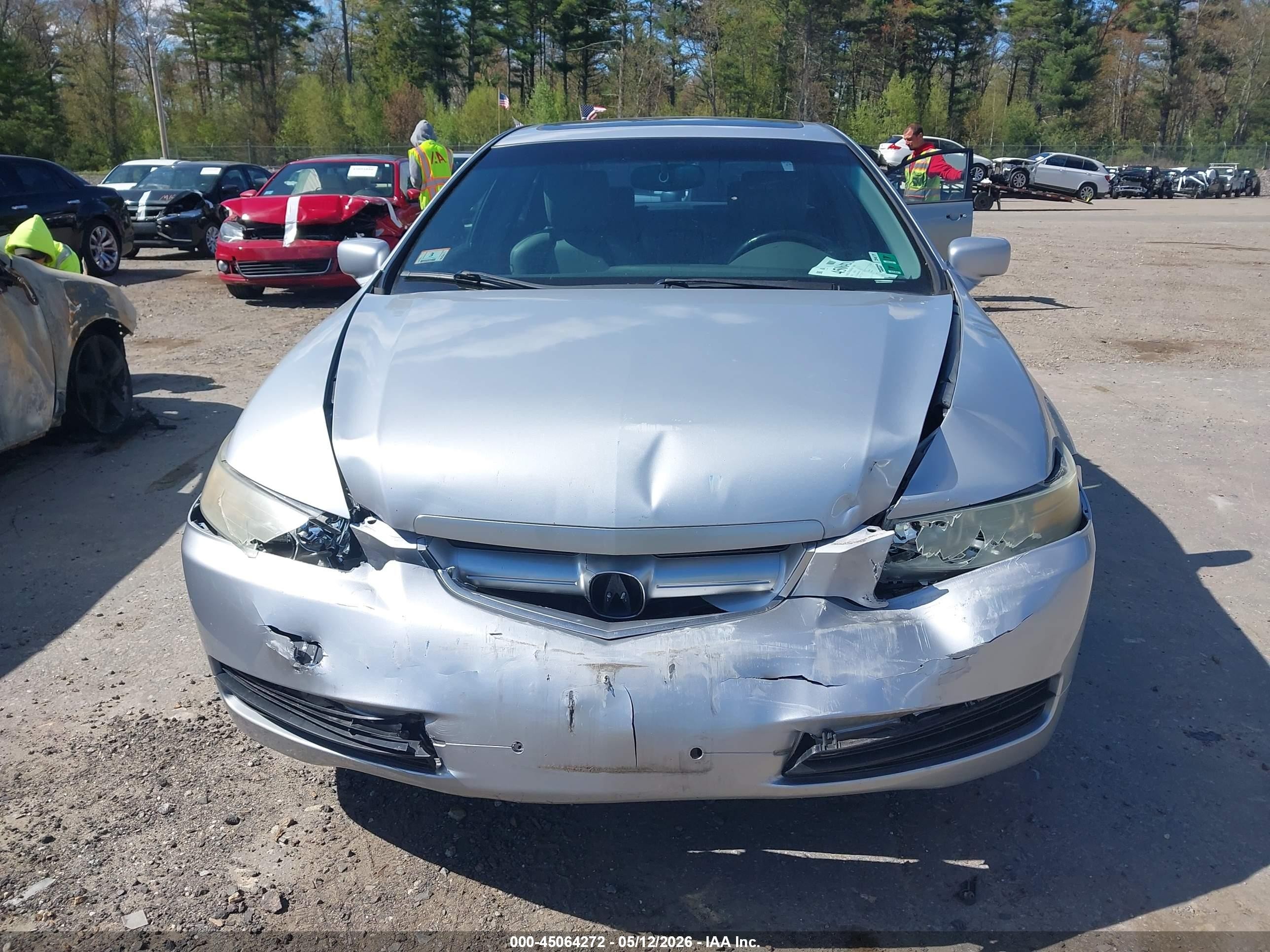 2004 Acura Tl   Silver vin: 19UUA662X4A053039