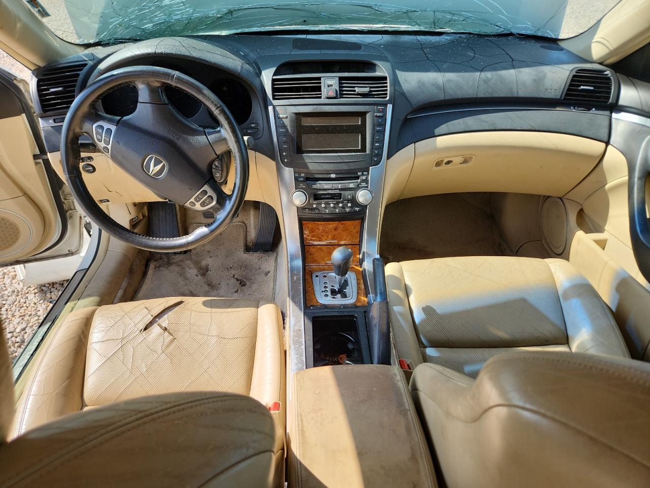 2005 Acura Tl Белый vin: 19UUA662X5A008314