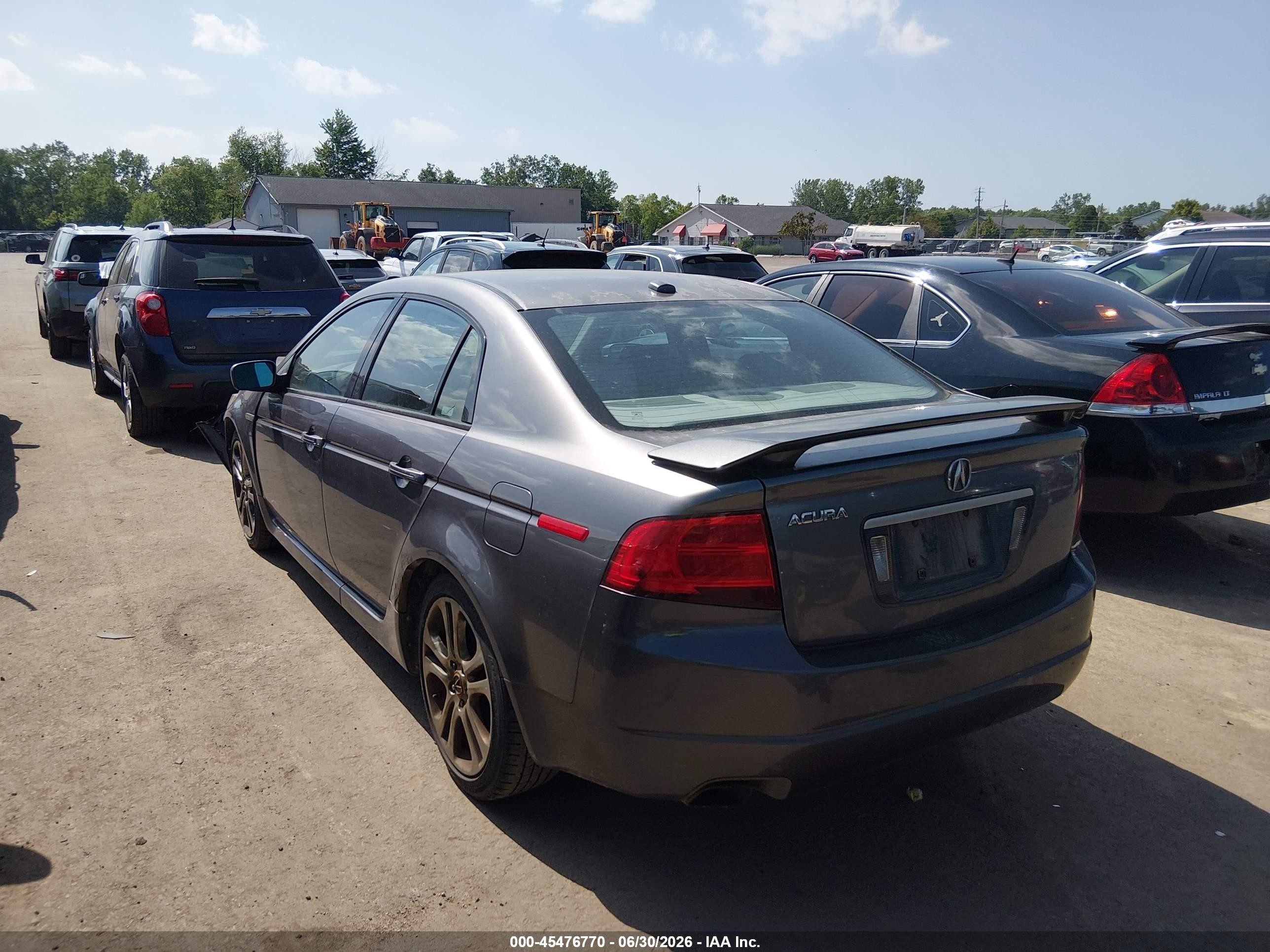 2005 Acura Tl Серый vin: 19UUA662X5A027882