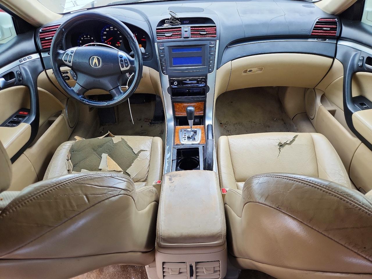 2006 Acura 3.2tl White vin: 19UUA662X6A052136