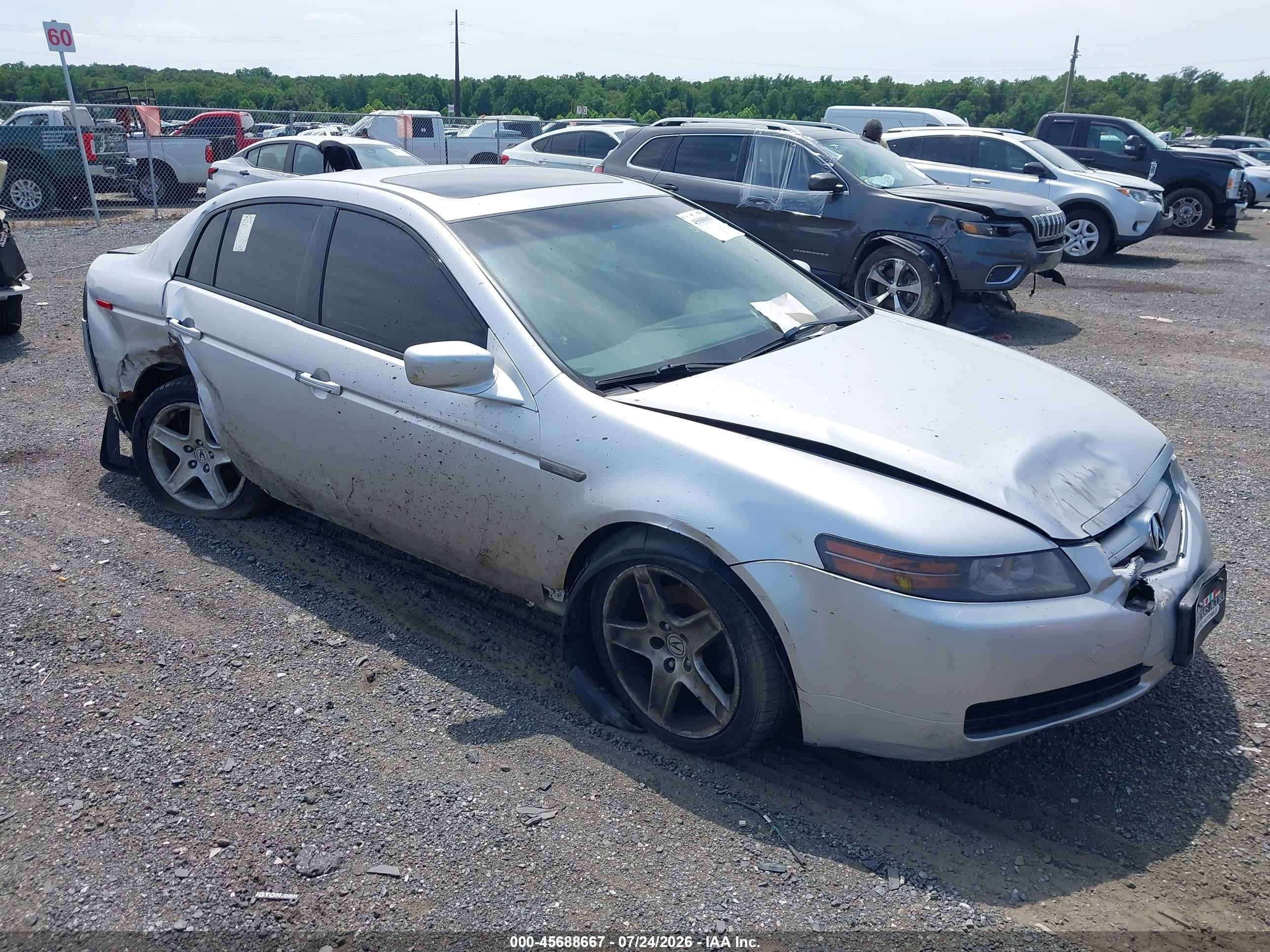 2006 Acura Tl   Silver vin: 19UUA662X6A064853