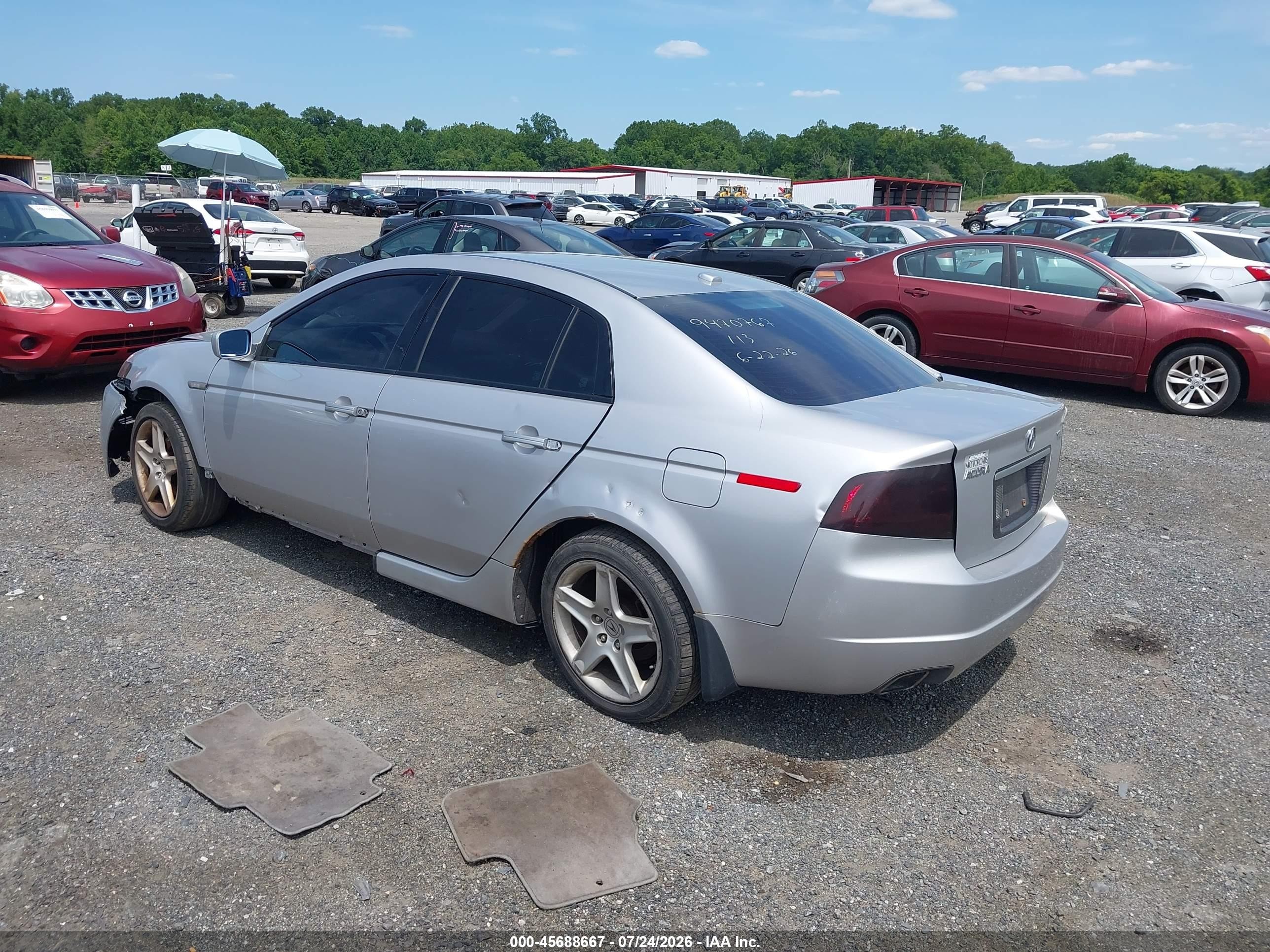 2006 Acura Tl   Silver vin: 19UUA662X6A064853