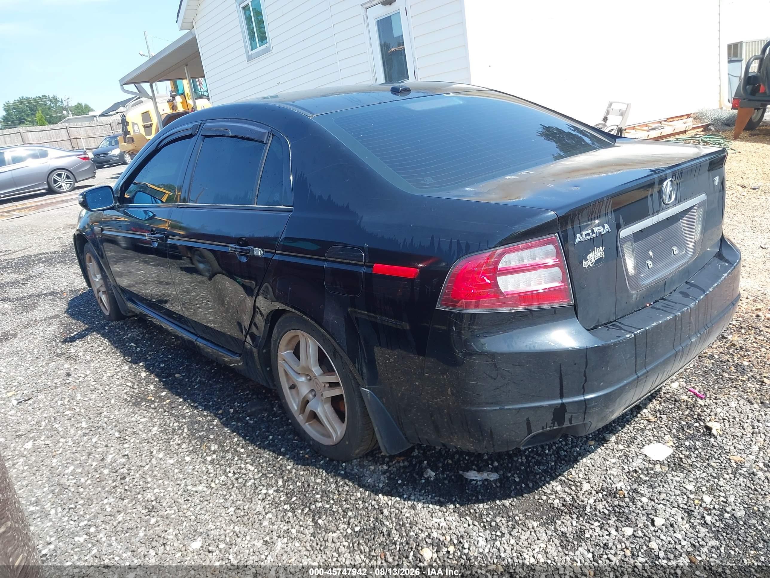 2007 Acura Tl 3.2 Black vin: 19UUA662X7A003570
