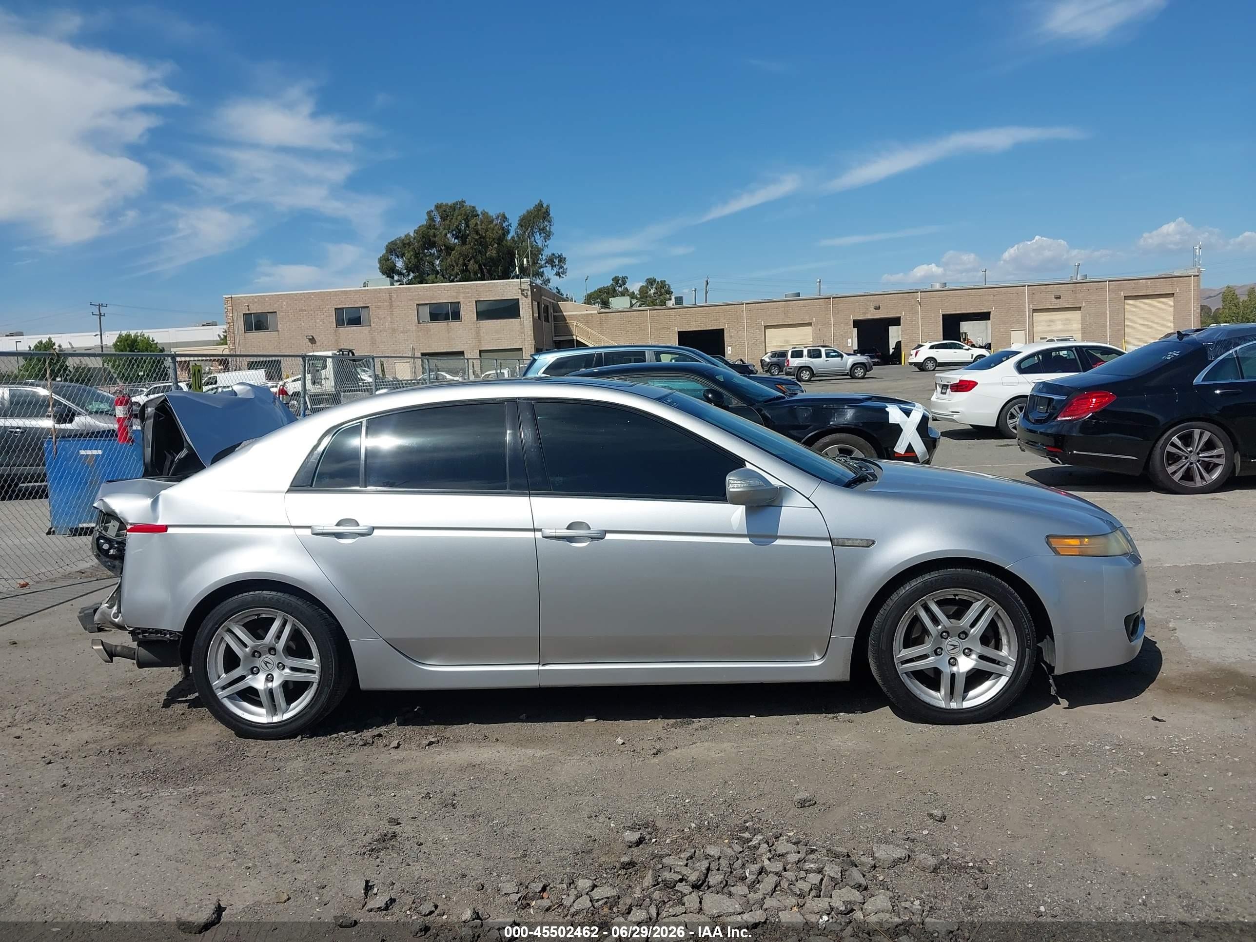 2007 Acura Tl 3.2 Silver vin: 19UUA662X7A009479