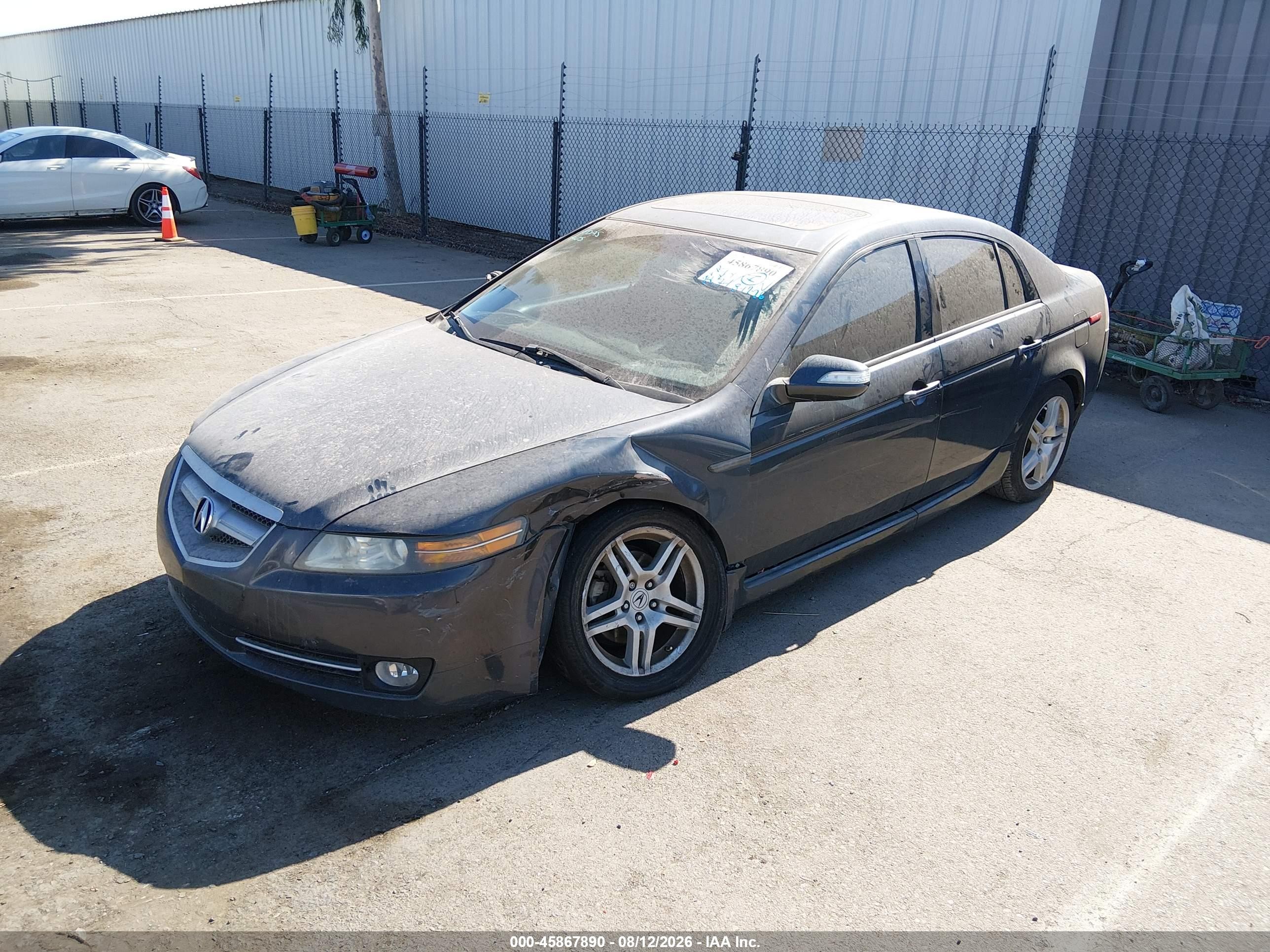 2007 Acura Tl 3.2 Gray vin: 19UUA662X7A023804