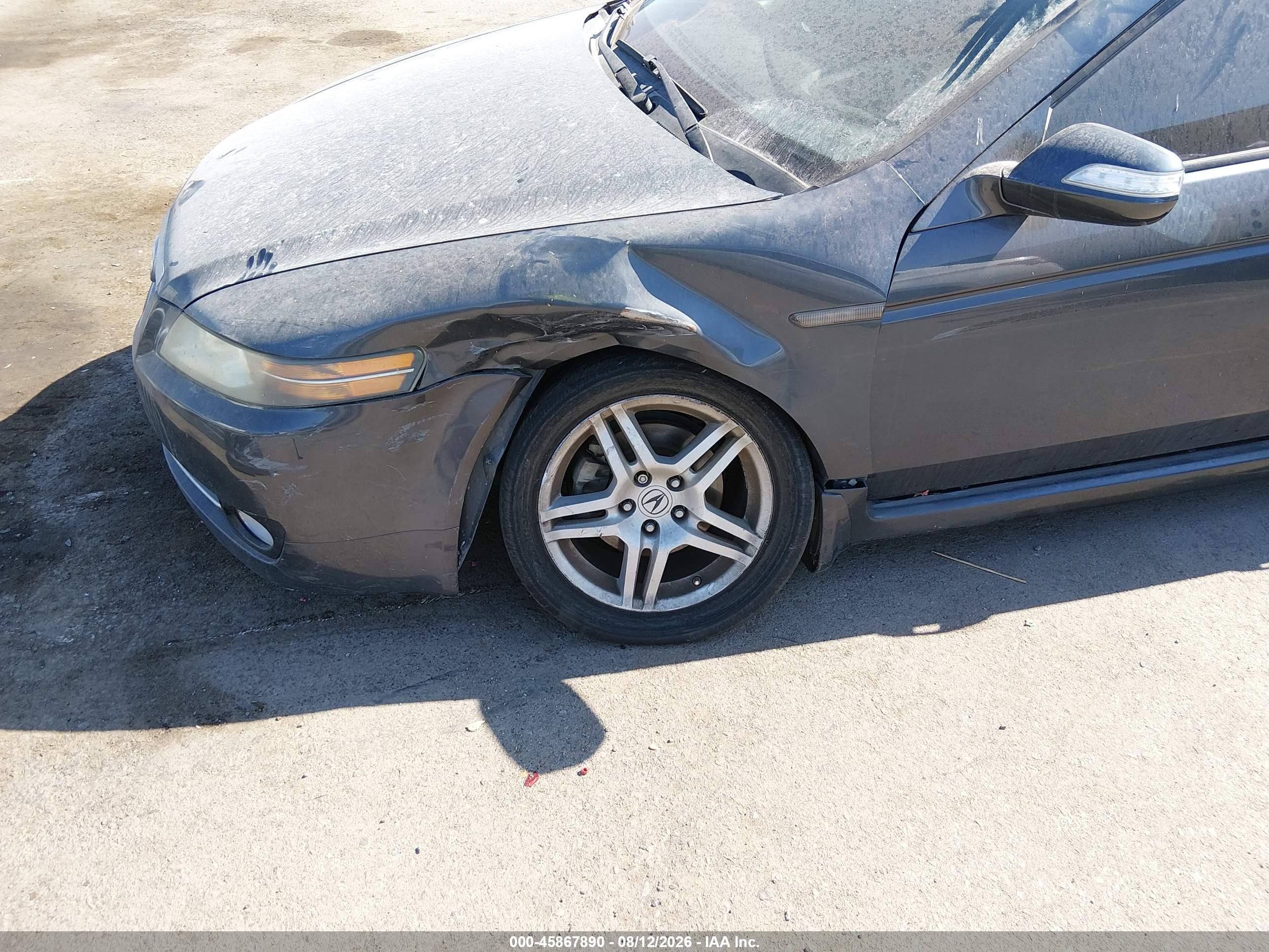 2007 Acura Tl 3.2 Gray vin: 19UUA662X7A023804