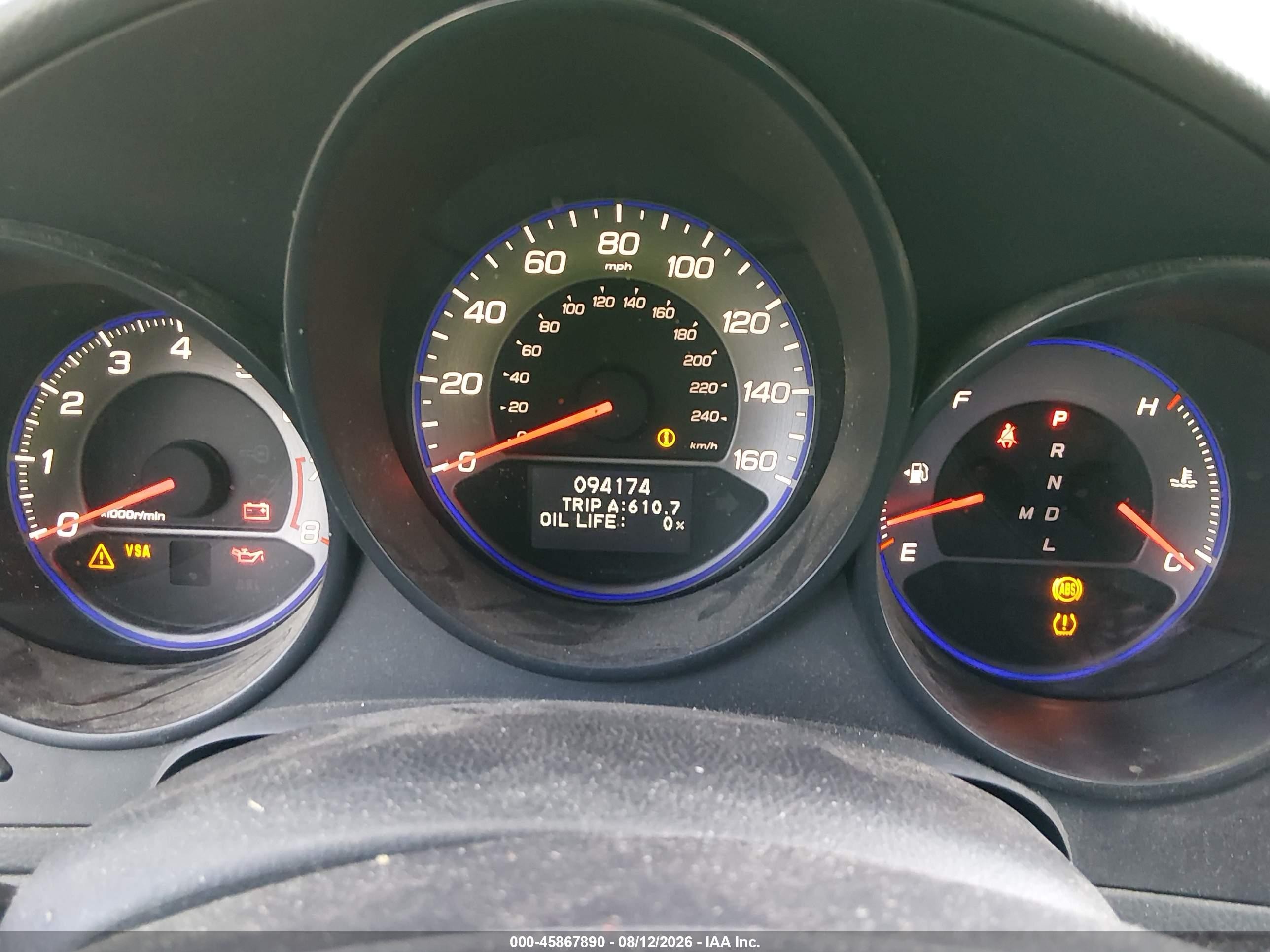 2007 Acura Tl 3.2 Gray vin: 19UUA662X7A023804