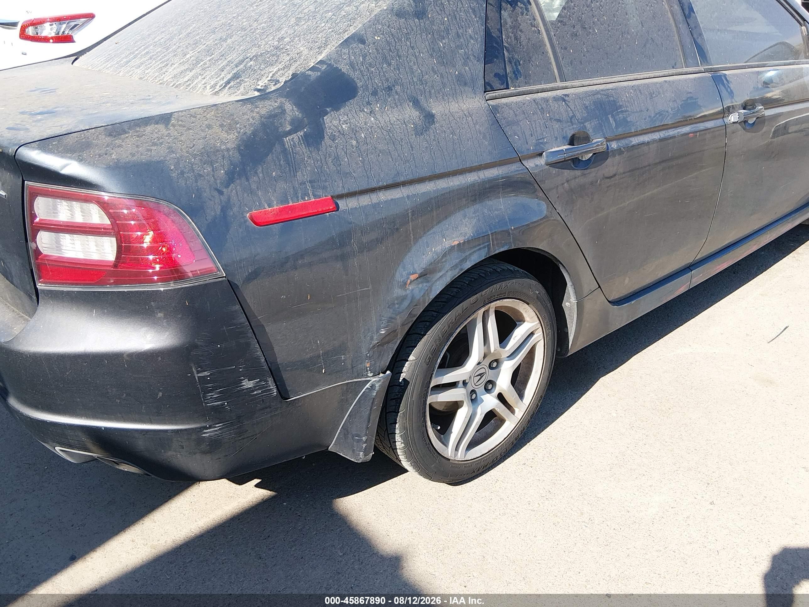 2007 Acura Tl 3.2 Gray vin: 19UUA662X7A023804