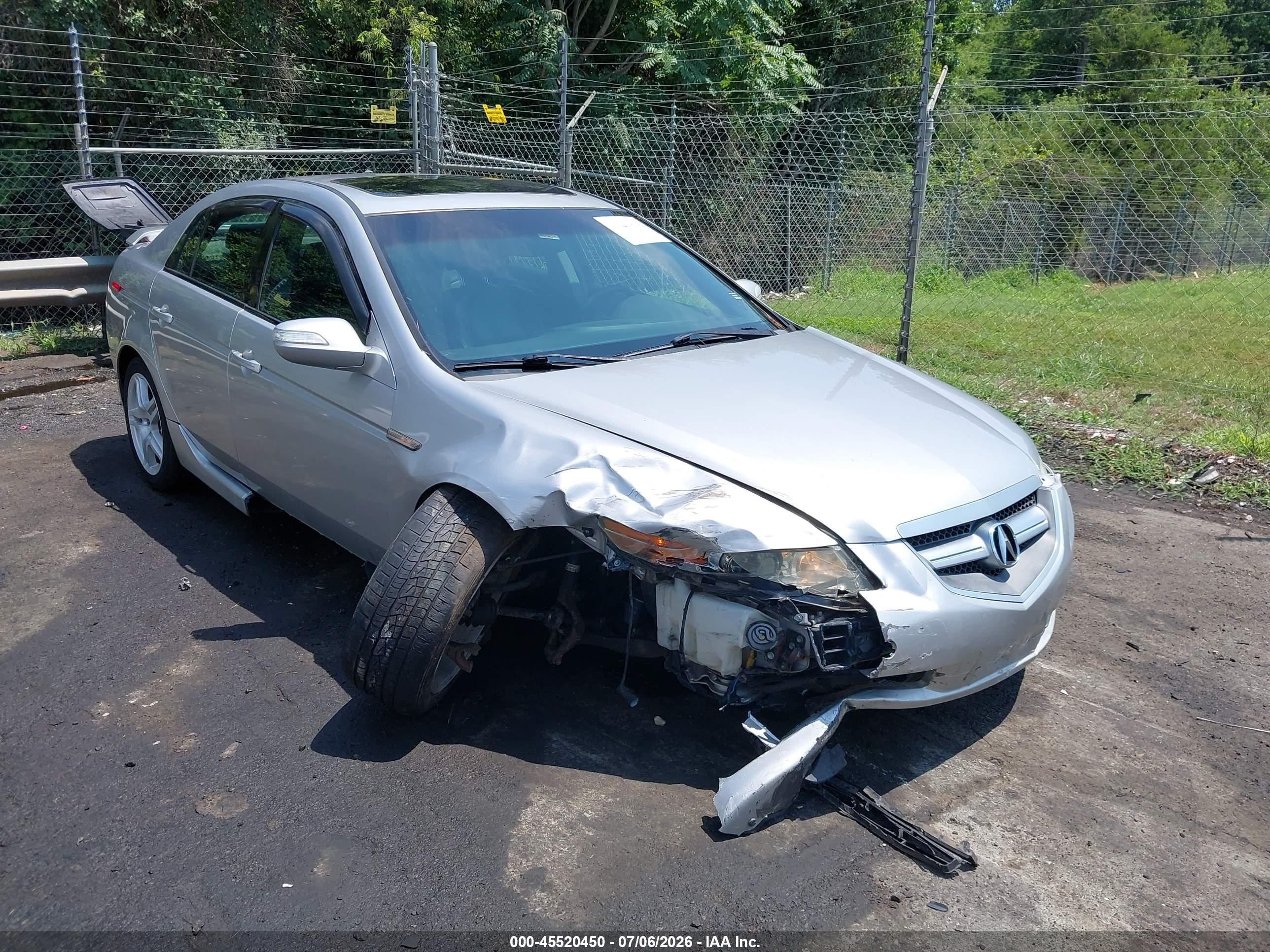 2008 Acura Tl 3.2 Silver vin: 19UUA662X8A008513