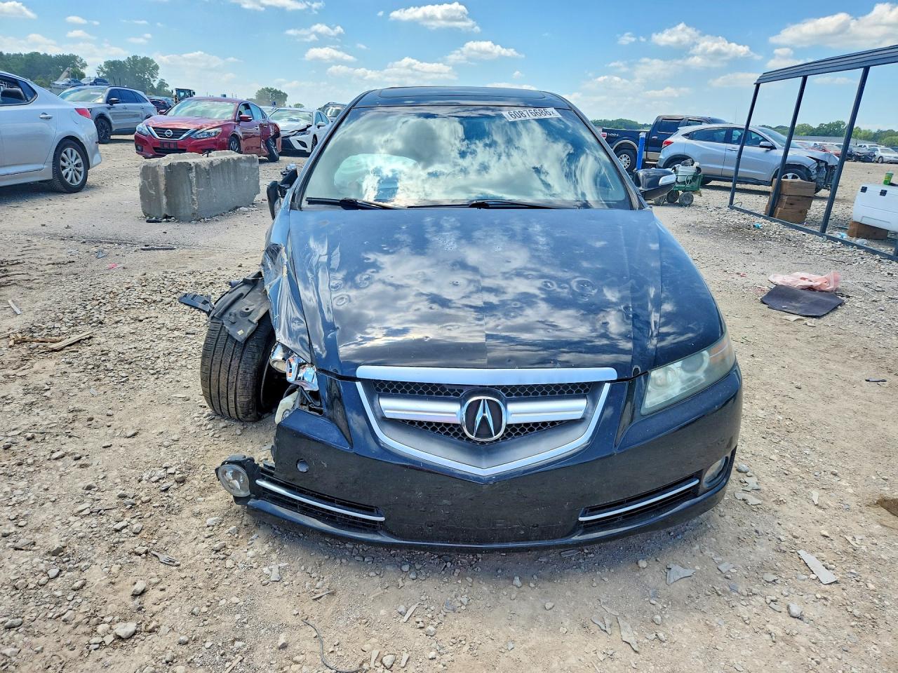 2008 Acura Tl Черный vin: 19UUA662X8A015817