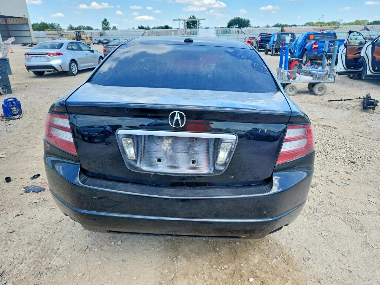 2008 Acura Tl Черный vin: 19UUA662X8A015817