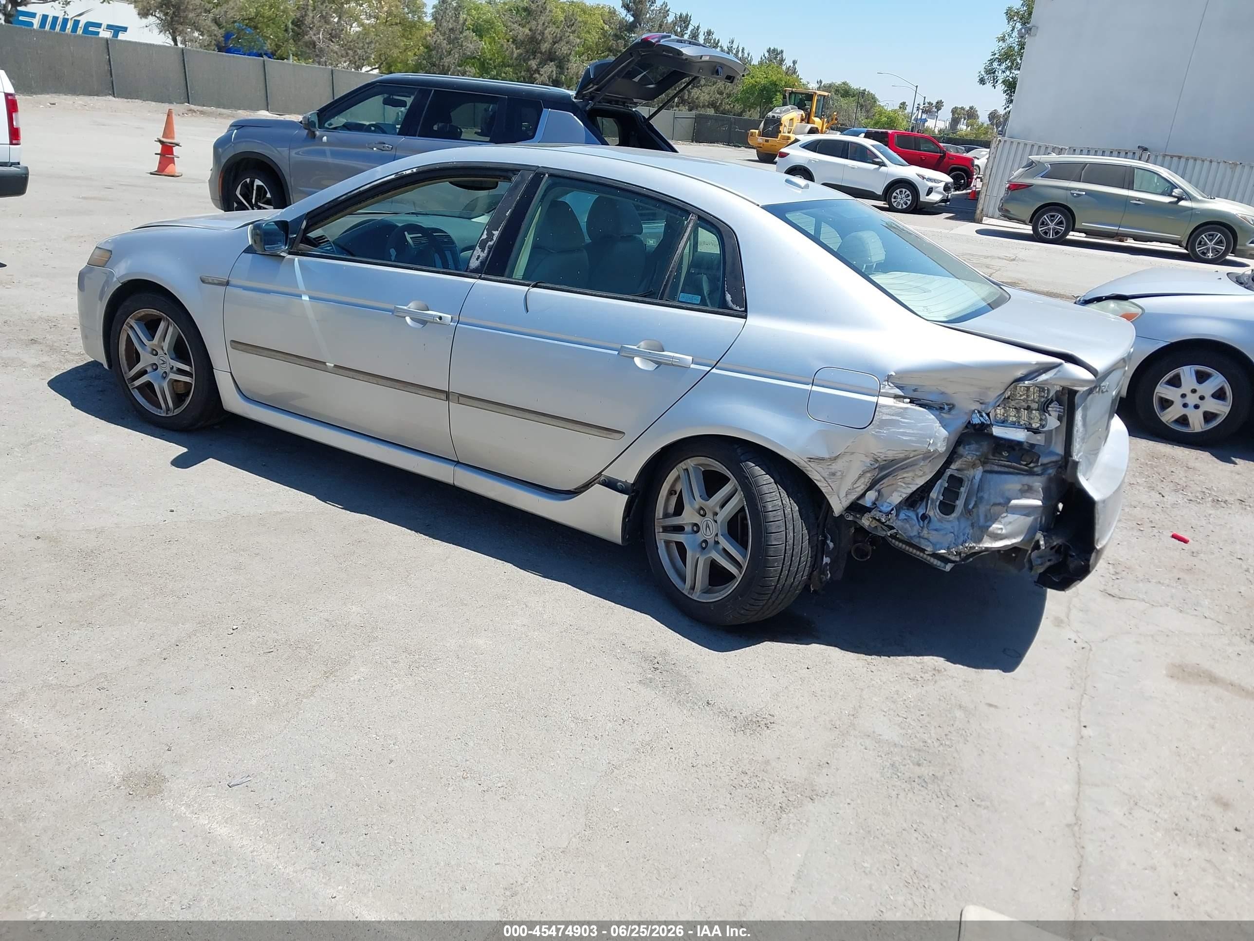 2008 Acura Tl 3.2 Silver vin: 19UUA662X8A016336