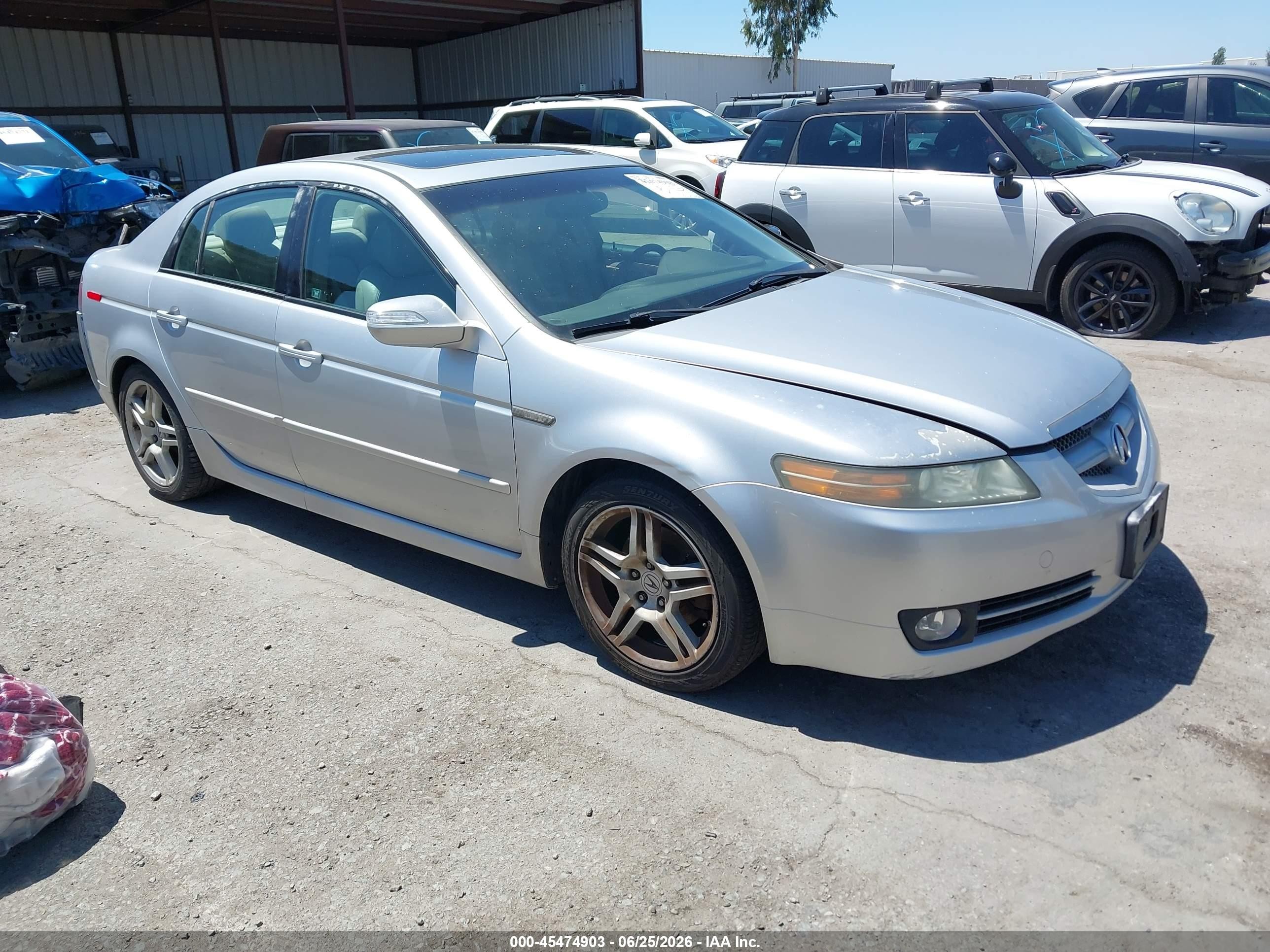 2008 Acura Tl 3.2 Silver vin: 19UUA662X8A016336