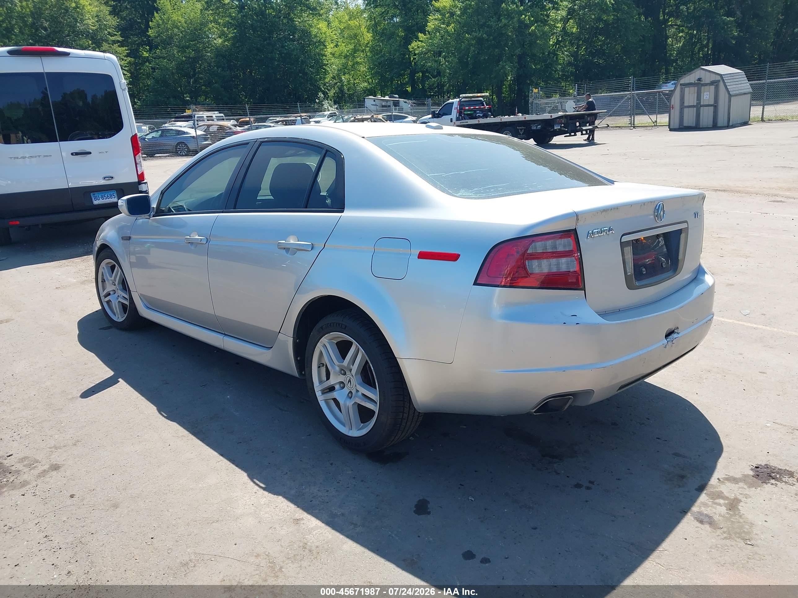 2008 Acura Tl 3.2 Silver vin: 19UUA662X8A021648