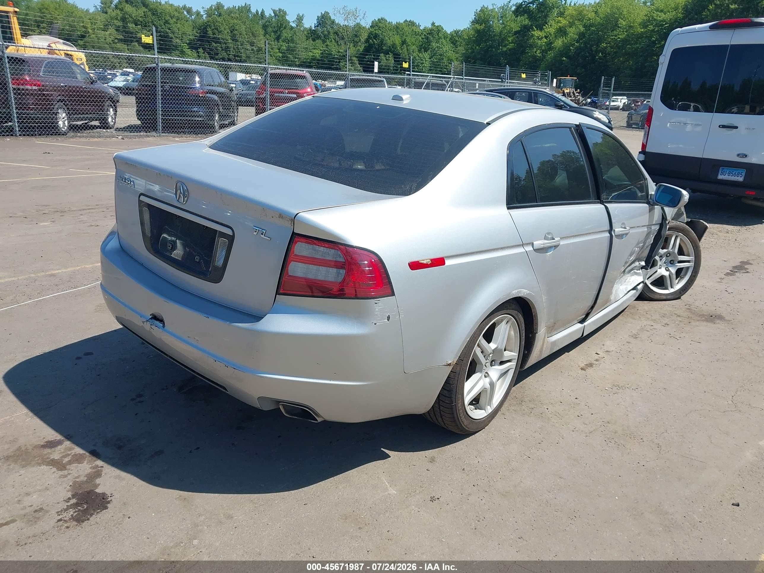 2008 Acura Tl 3.2 Silver vin: 19UUA662X8A021648