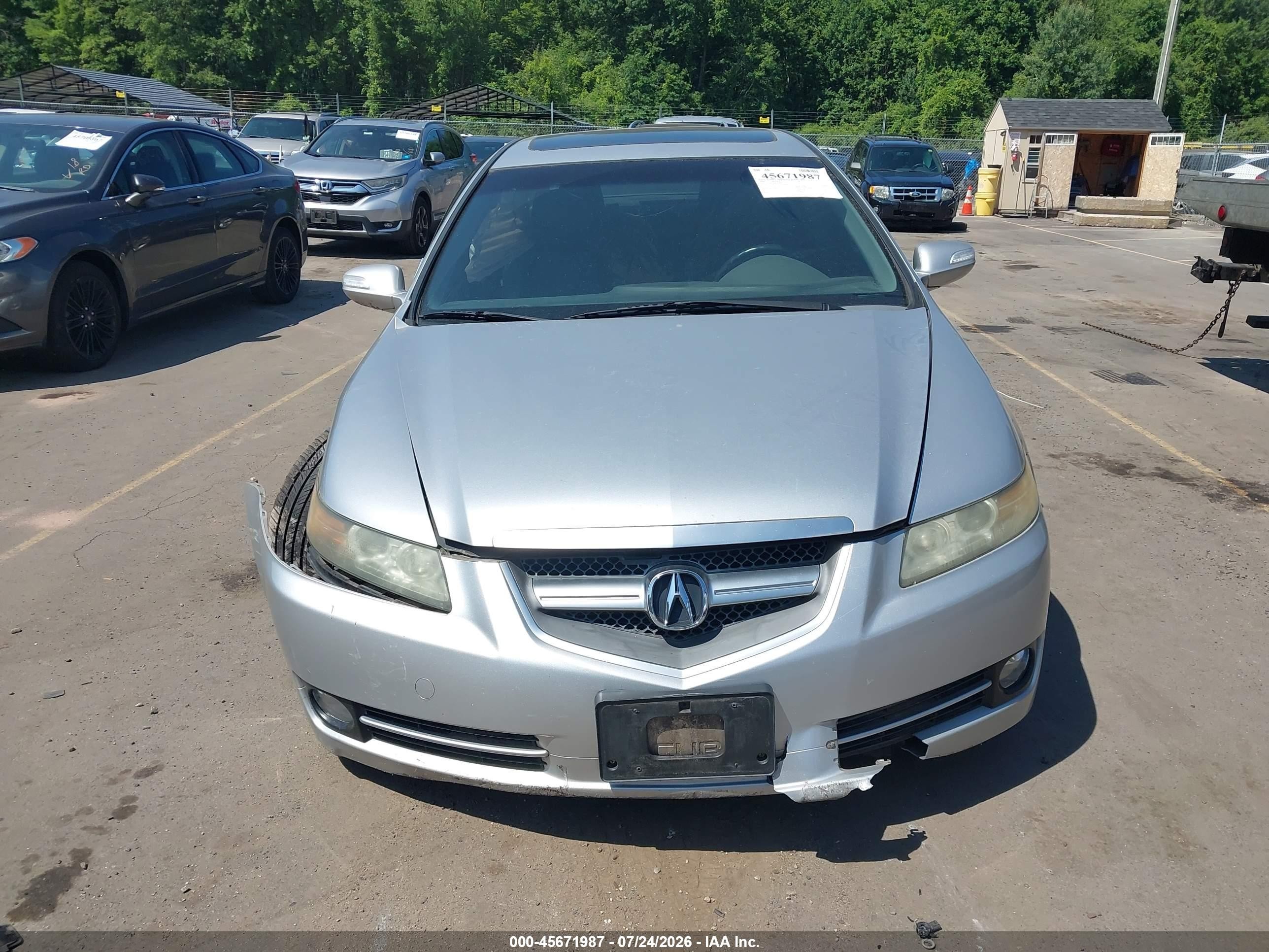 2008 Acura Tl 3.2 Silver vin: 19UUA662X8A021648