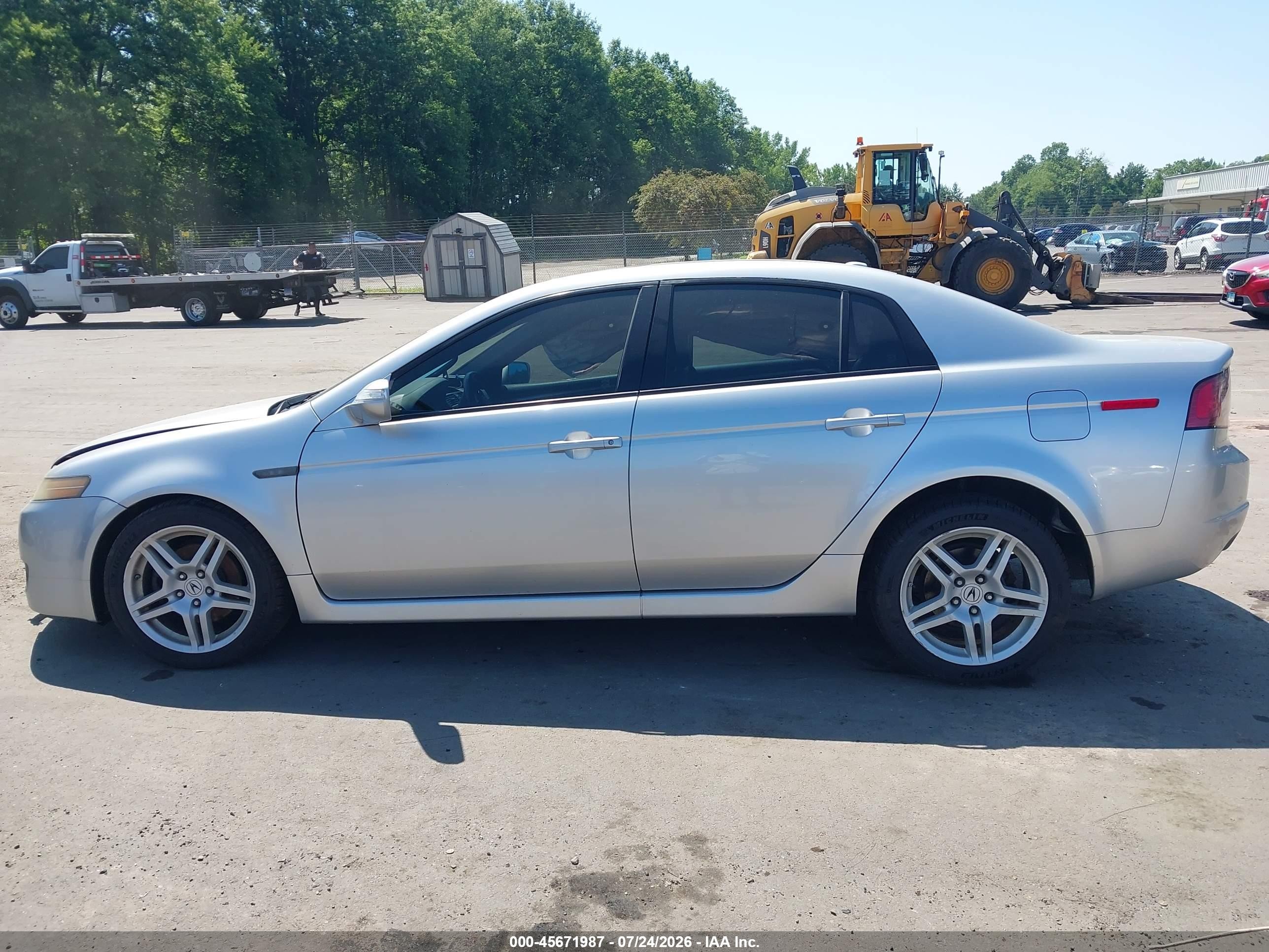 2008 Acura Tl 3.2 Silver vin: 19UUA662X8A021648