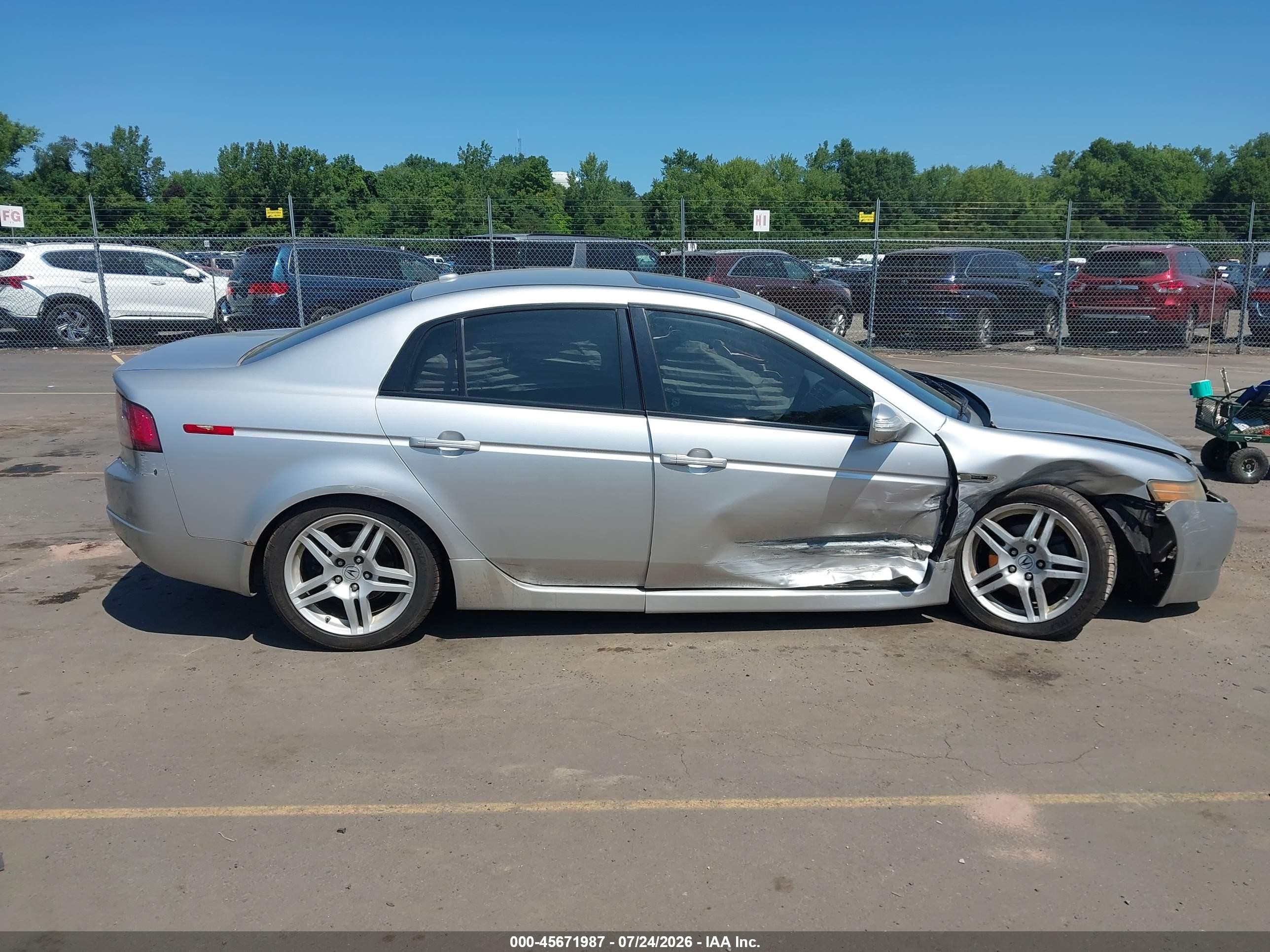 2008 Acura Tl 3.2 Silver vin: 19UUA662X8A021648