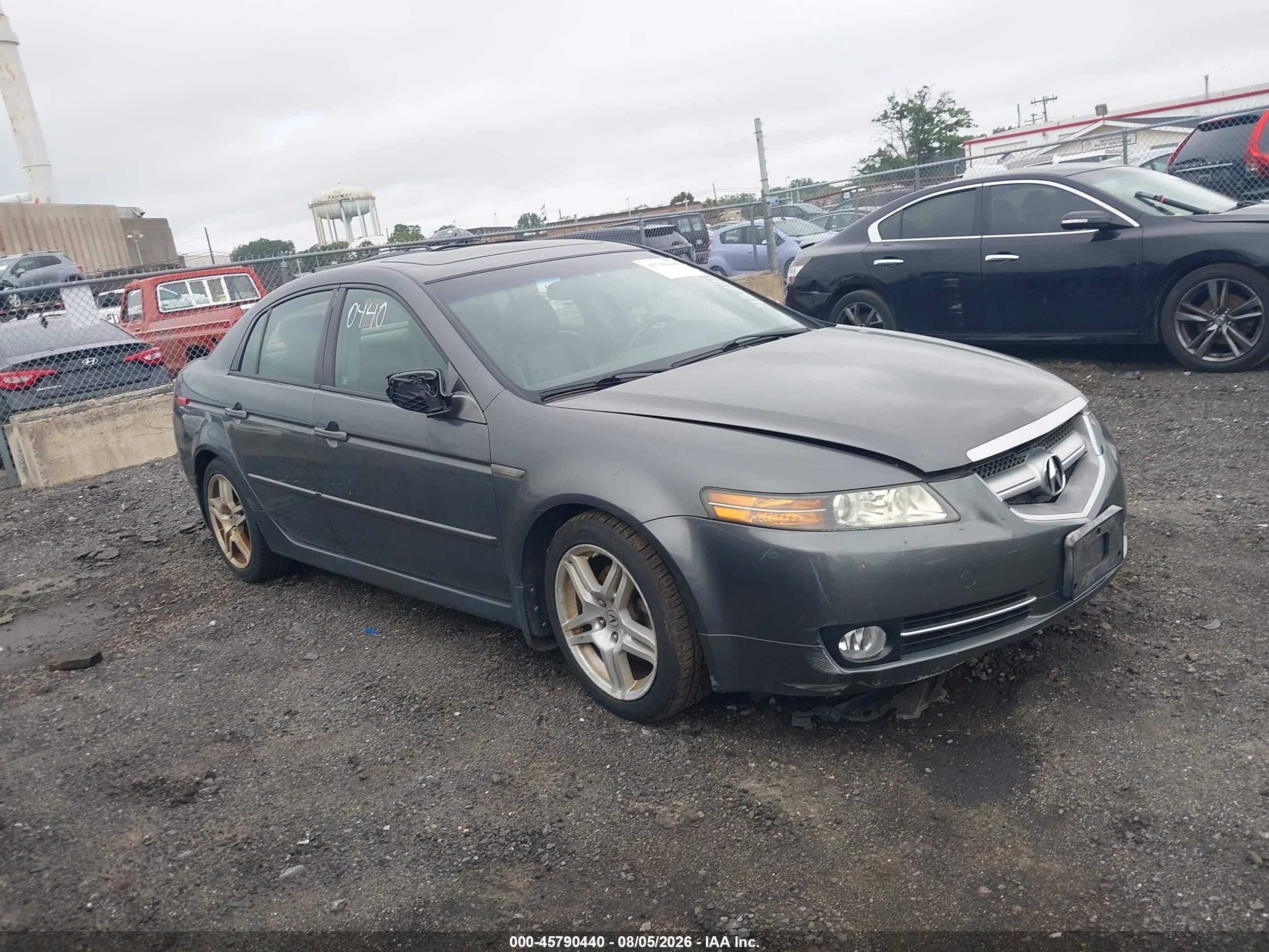 2008 Acura Tl 3.2 Gray vin: 19UUA662X8A034917