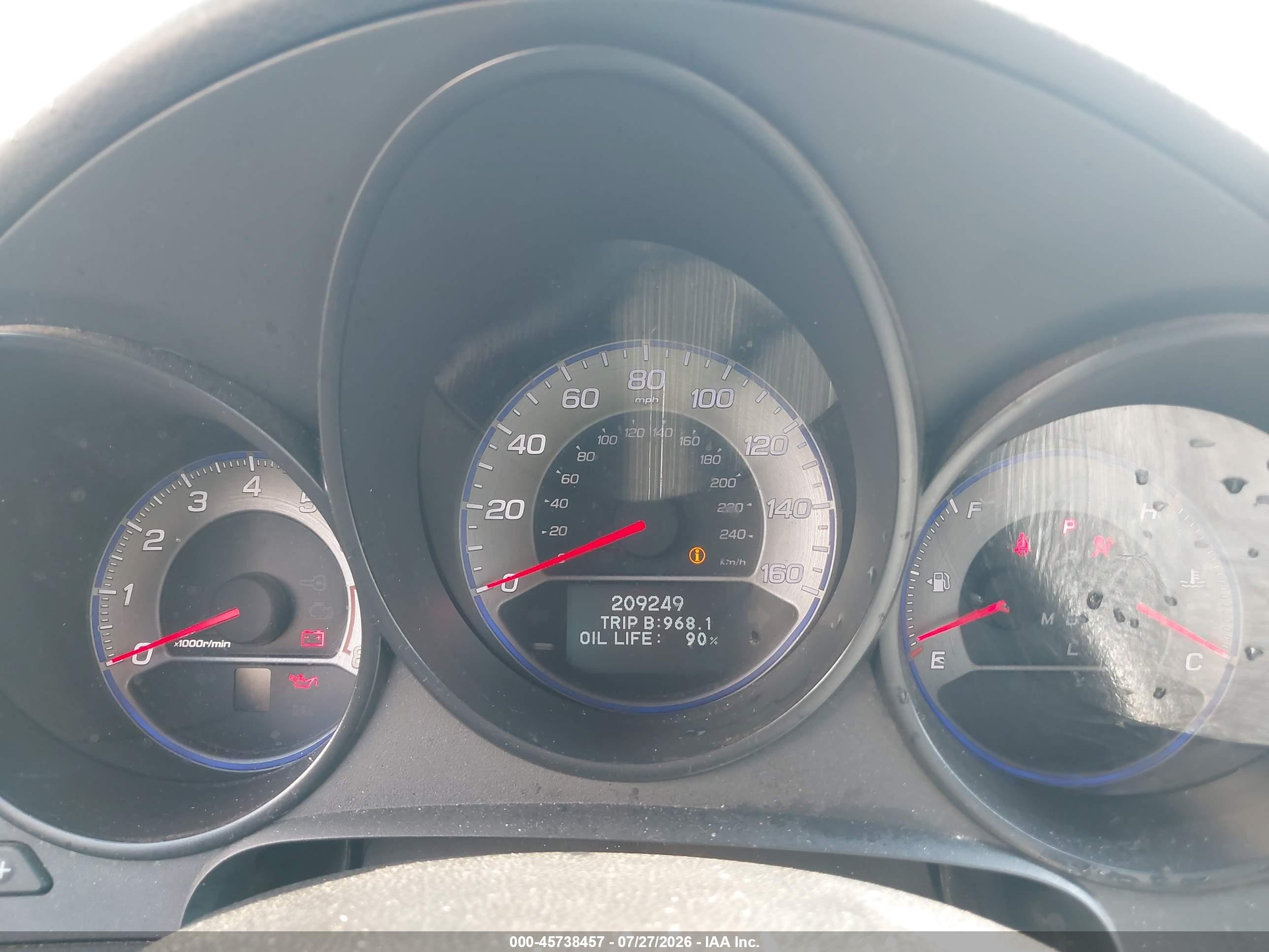 2008 Acura Tl 3.2 Gray vin: 19UUA662X8A038627