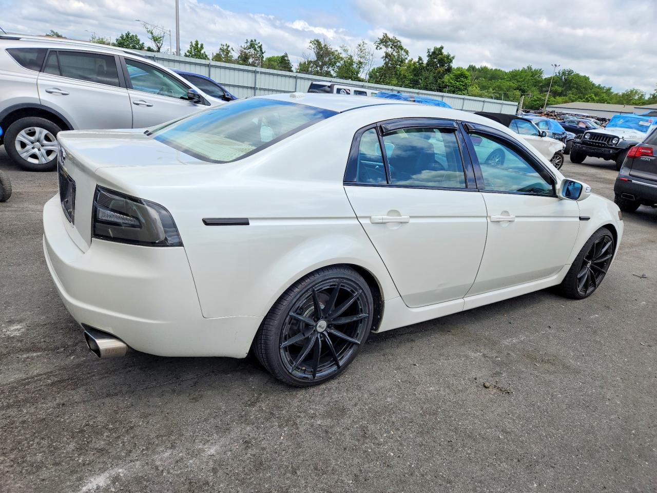 2008 Acura Tl White vin: 19UUA662X8A049031