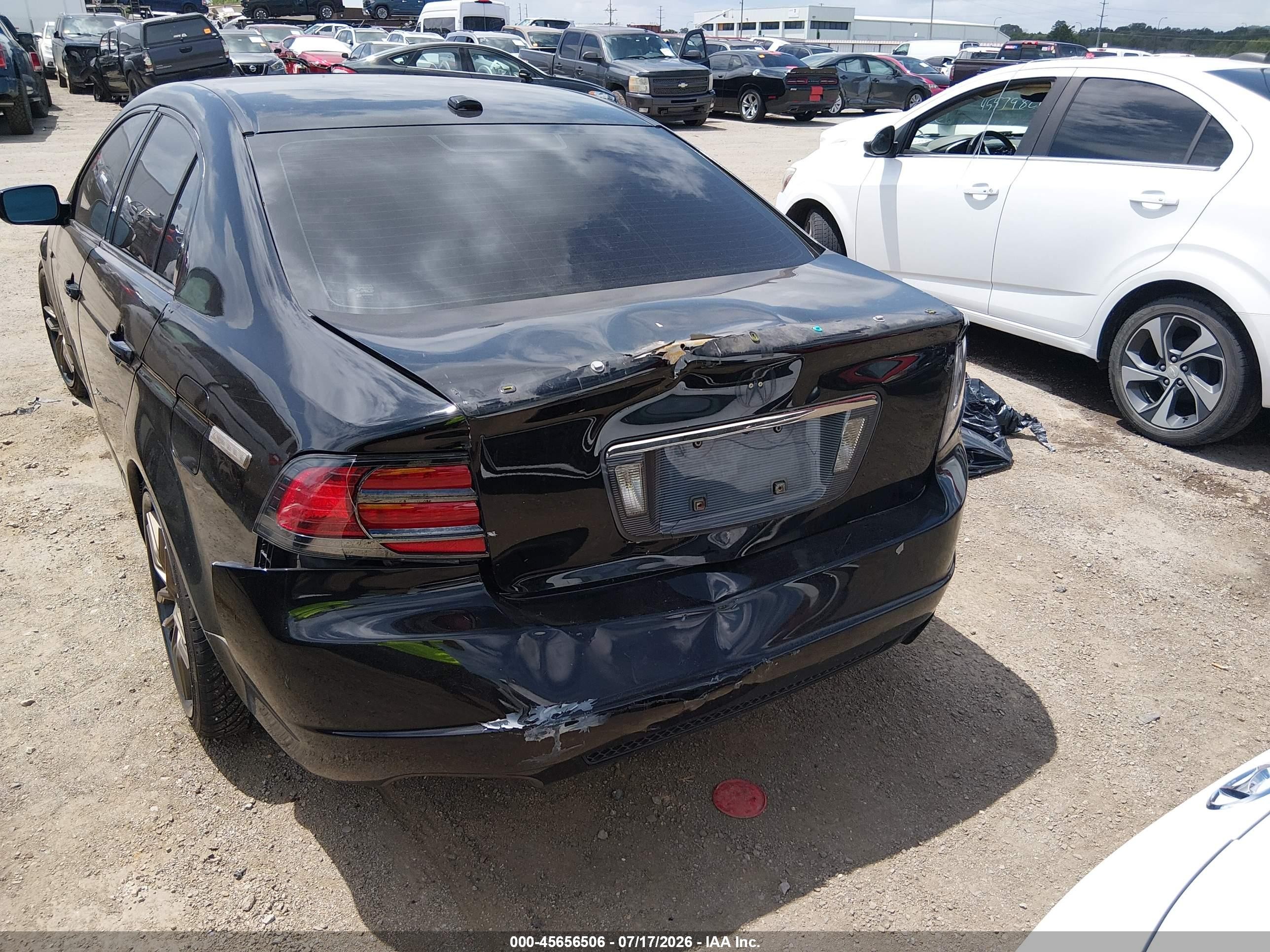 2008 Acura Tl Type S Black vin: 19UUA75548A009075