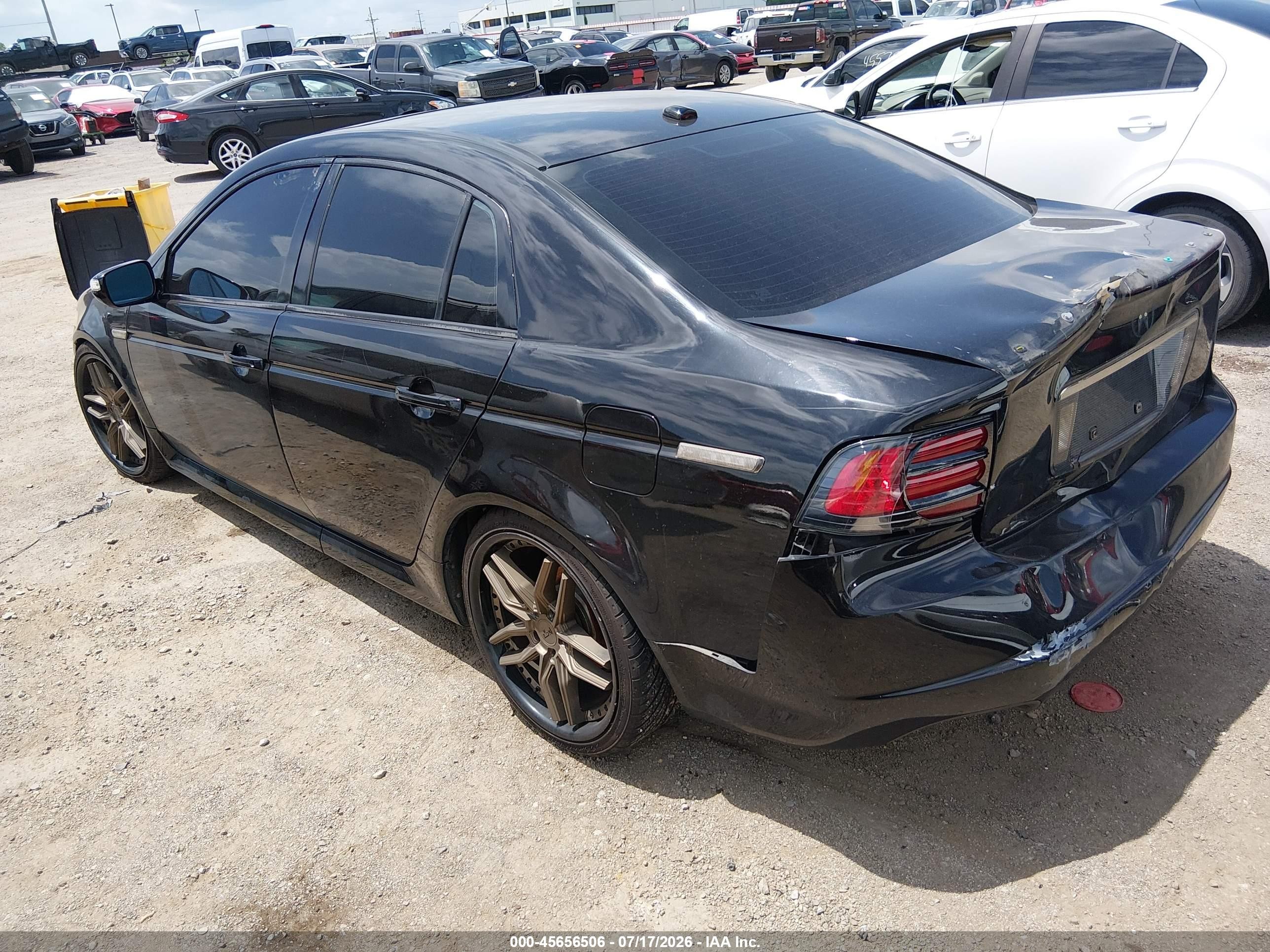 2008 Acura Tl Type S Black vin: 19UUA75548A009075